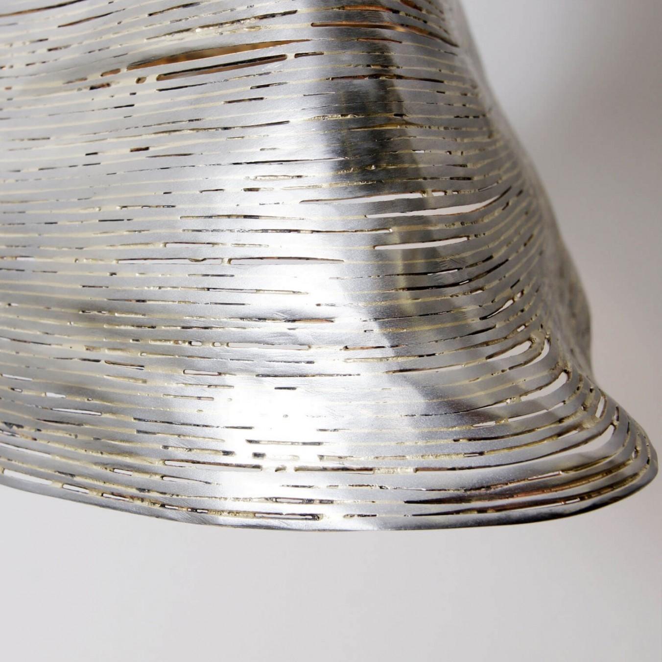 German Contemporary Steel & Brass Pentand Lamp - Wrap Light by Johannes Hemann For Sale