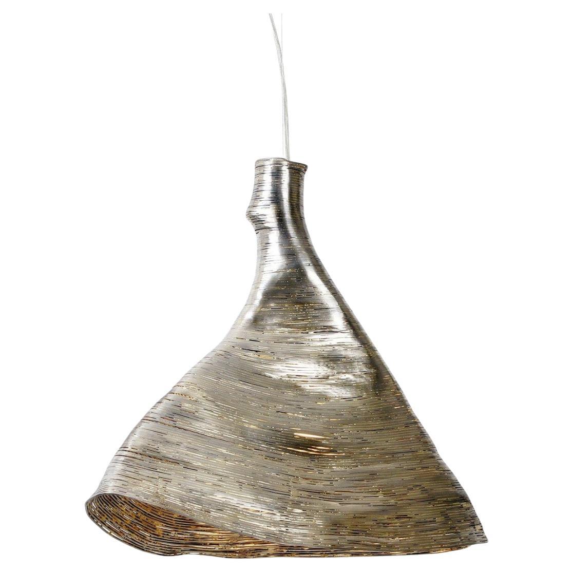 Contemporary Steel & Brass Pentand Lamp - Wrap Light by Johannes Hemann For Sale