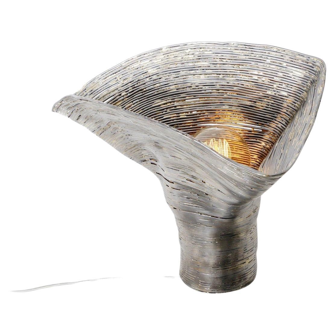 Contemporary Steel & Brass Table Lamp - Wrap Light by Johannes Hemann For Sale