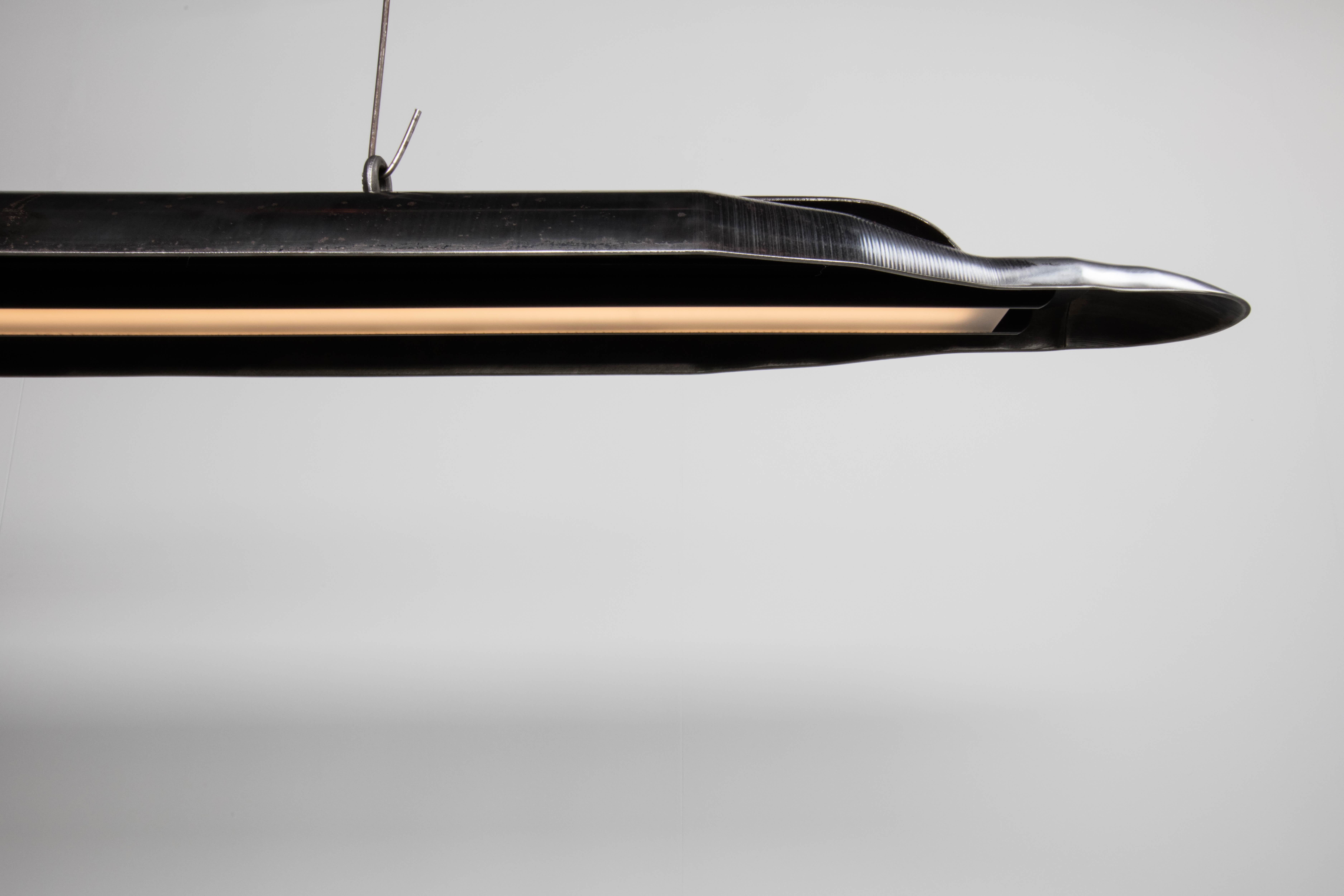 Néerlandais Lampe à suspension moderne en acier, Sublight de Roland De Mul pour WDSTCK en vente