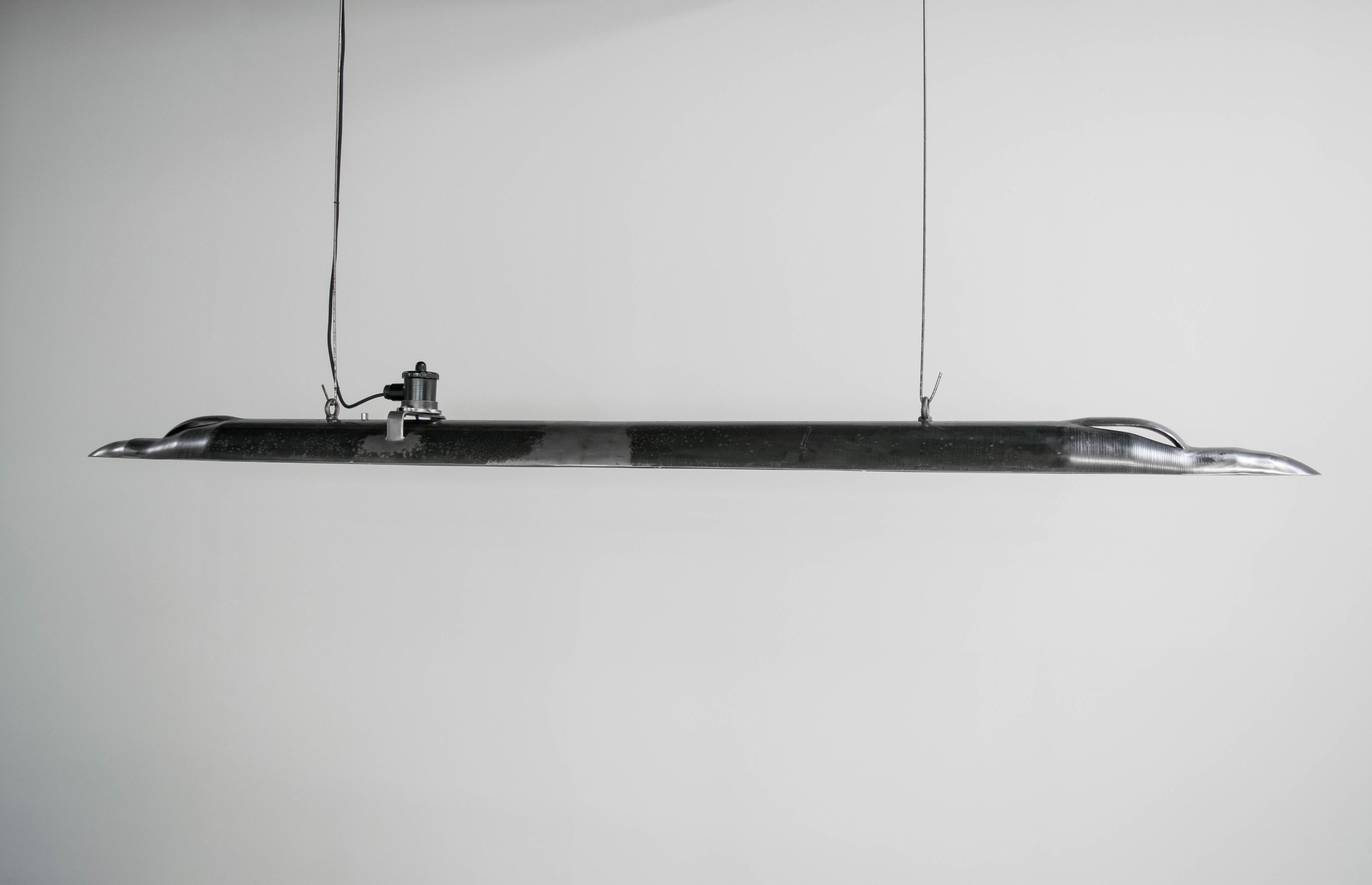Contemporary Modern Steel Pendant Light, Sublight by Roland De Mul for WDSTCK For Sale