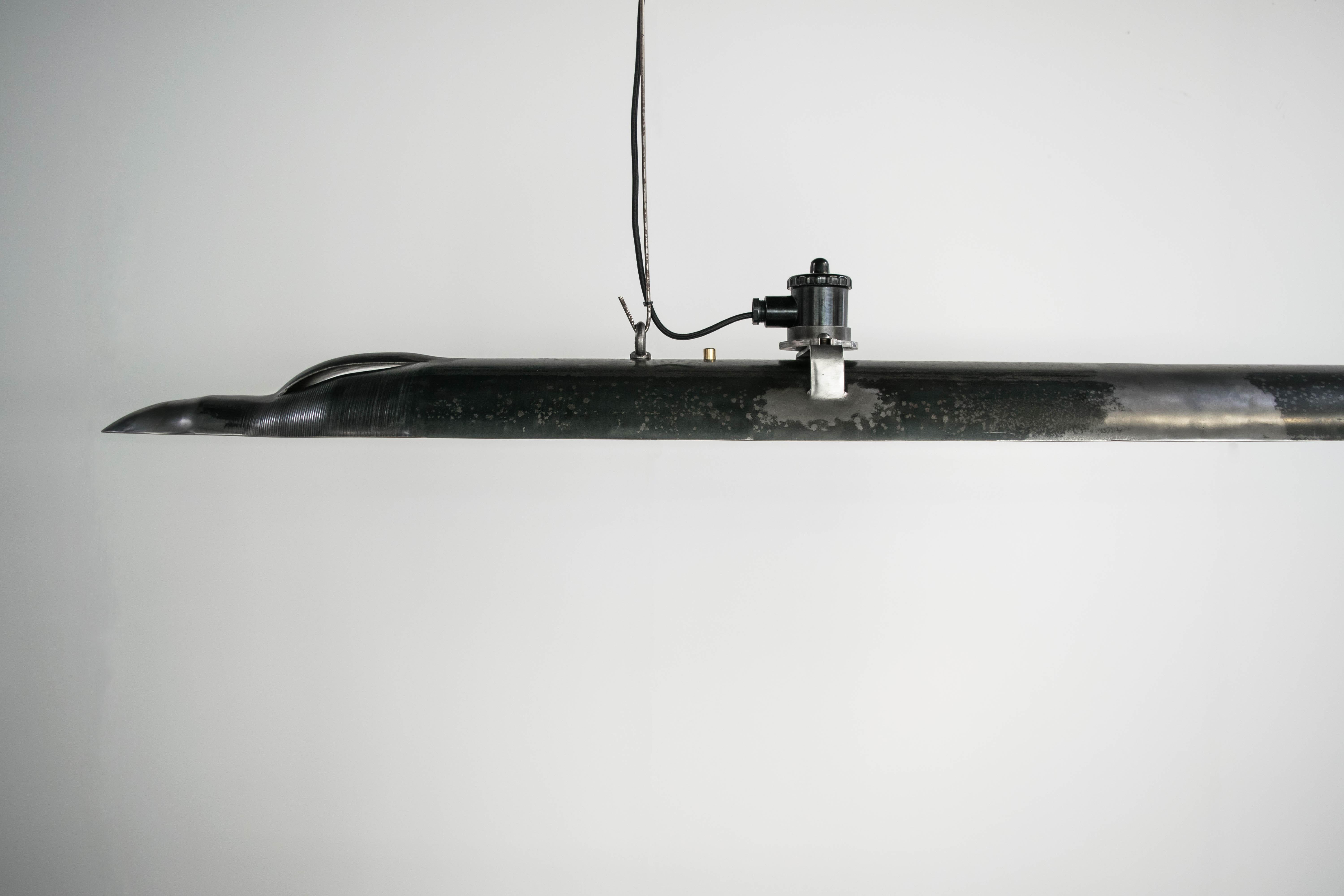 XXIe siècle et contemporain Lampe à suspension moderne en acier, Sublight de Roland De Mul pour WDSTCK en vente