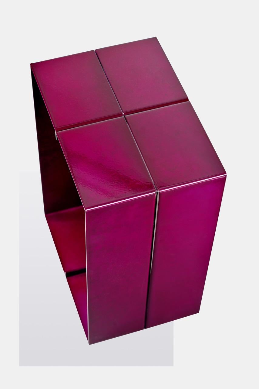 magenta side table