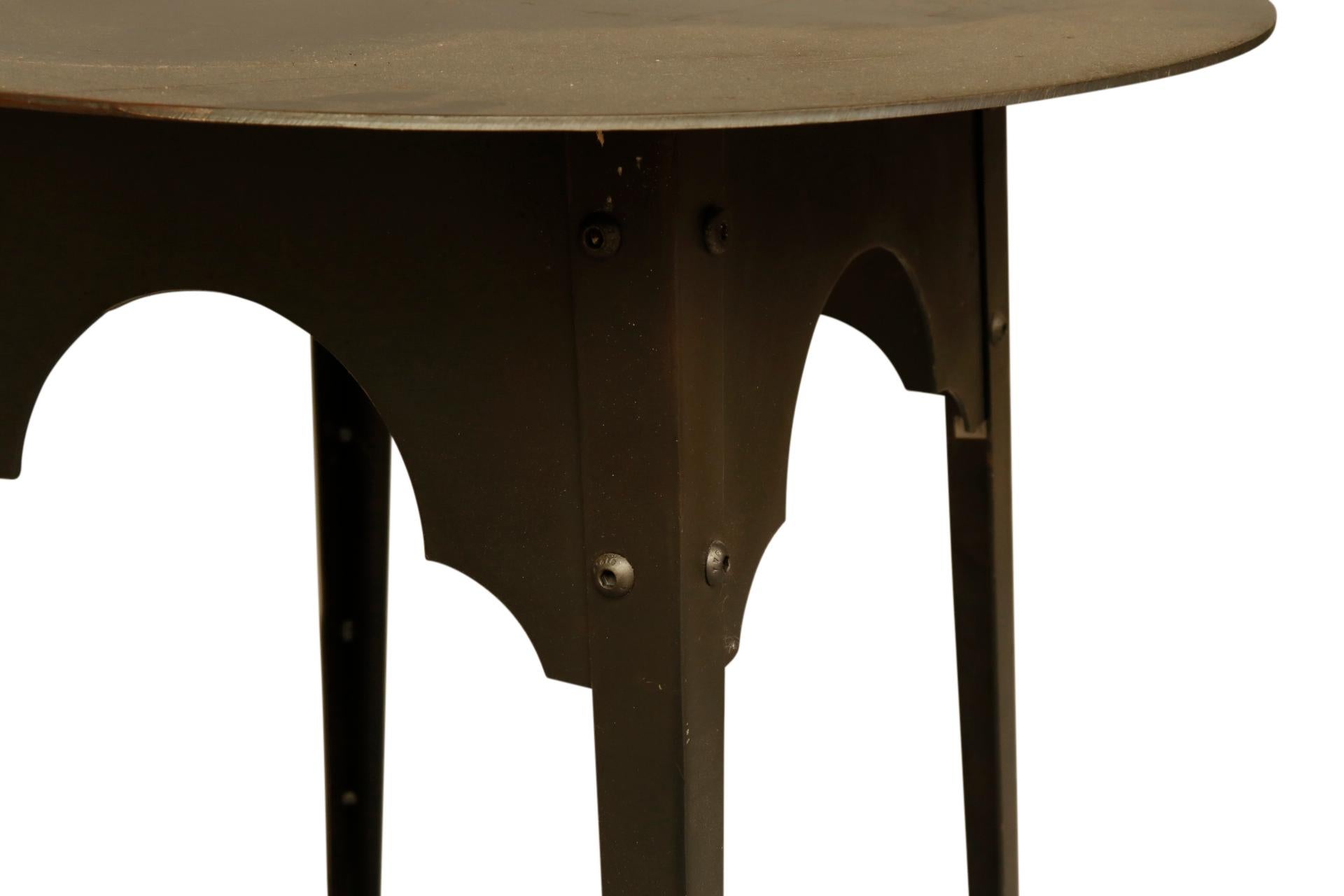 American Contemporary Steel Table with 
