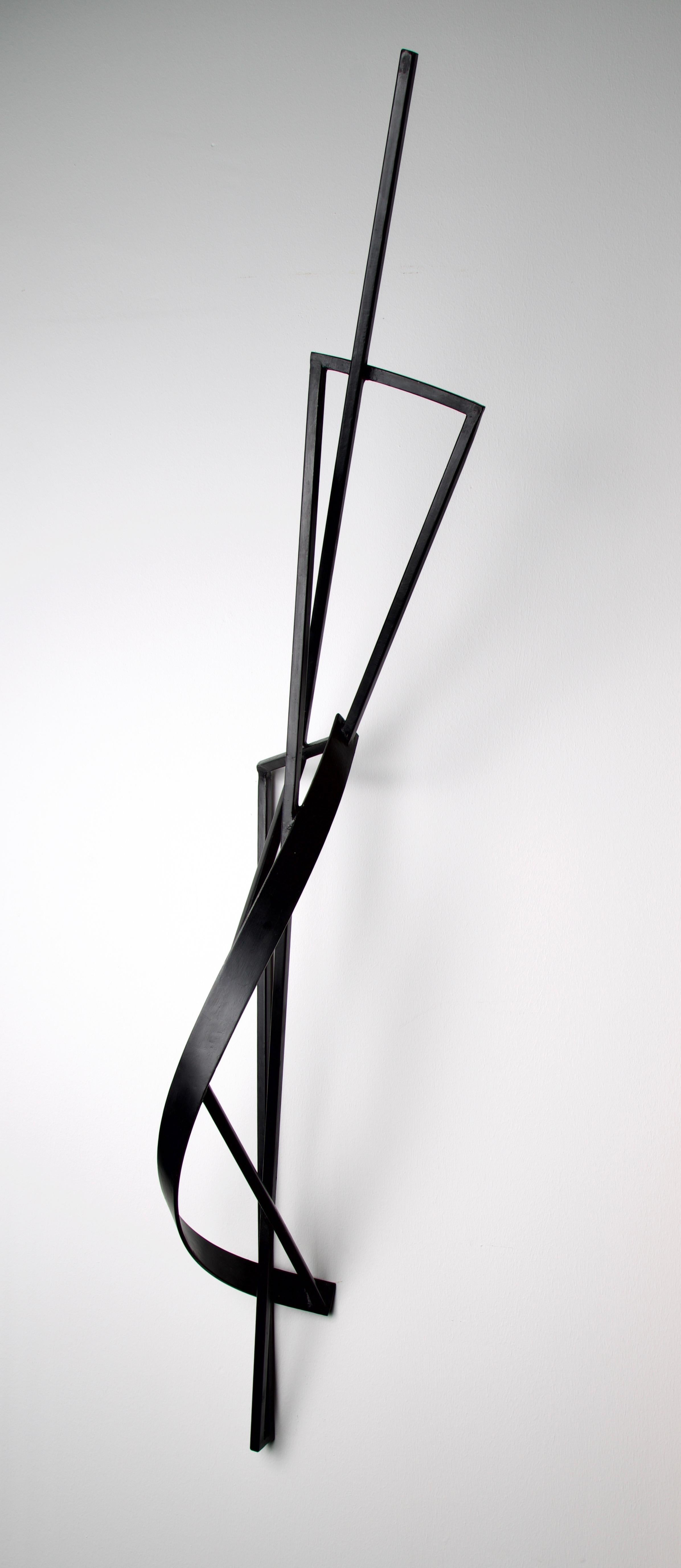 Modern Contemporary Steel Wall Sculpture Signed by Tom Hollenback For Sale