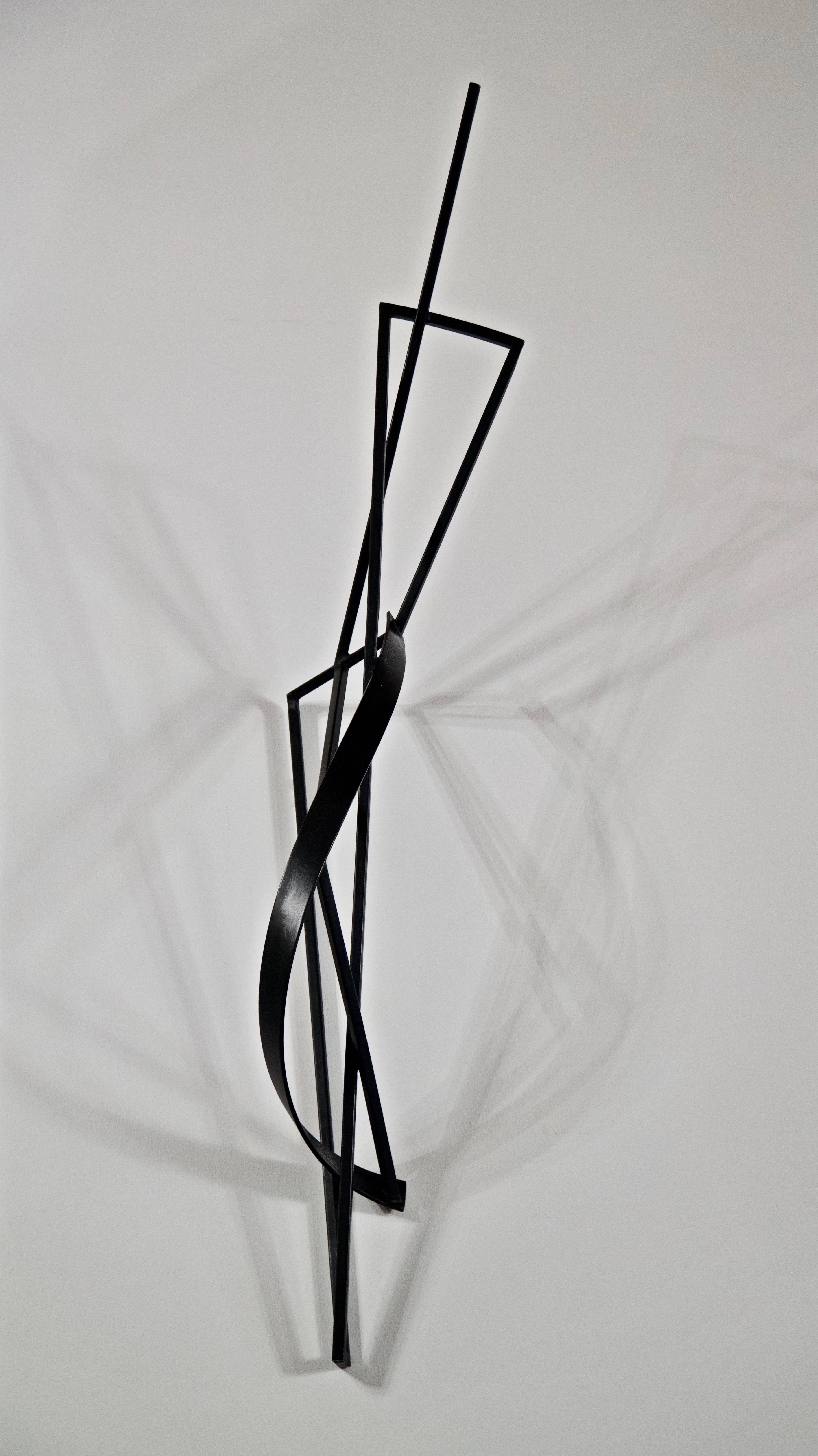 American Contemporary Steel Wall Sculpture Signed by Tom Hollenback For Sale