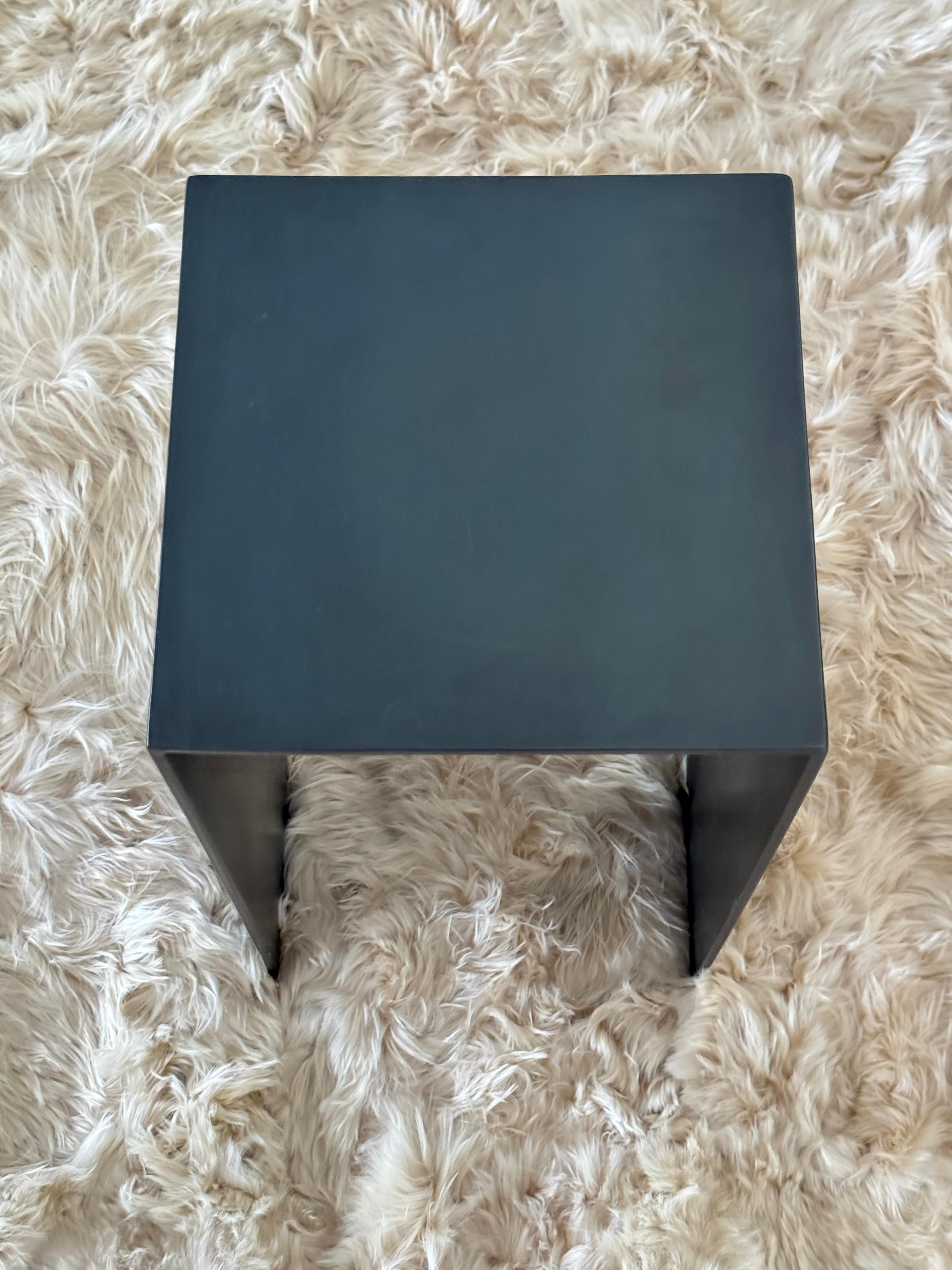 Contemporary Steel Waterfall Side Table For Sale 3
