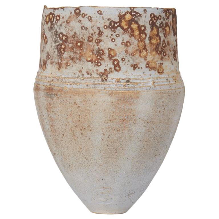 Contemporary Stephanie Black Hand Thrown Studio Vase, circa 2007