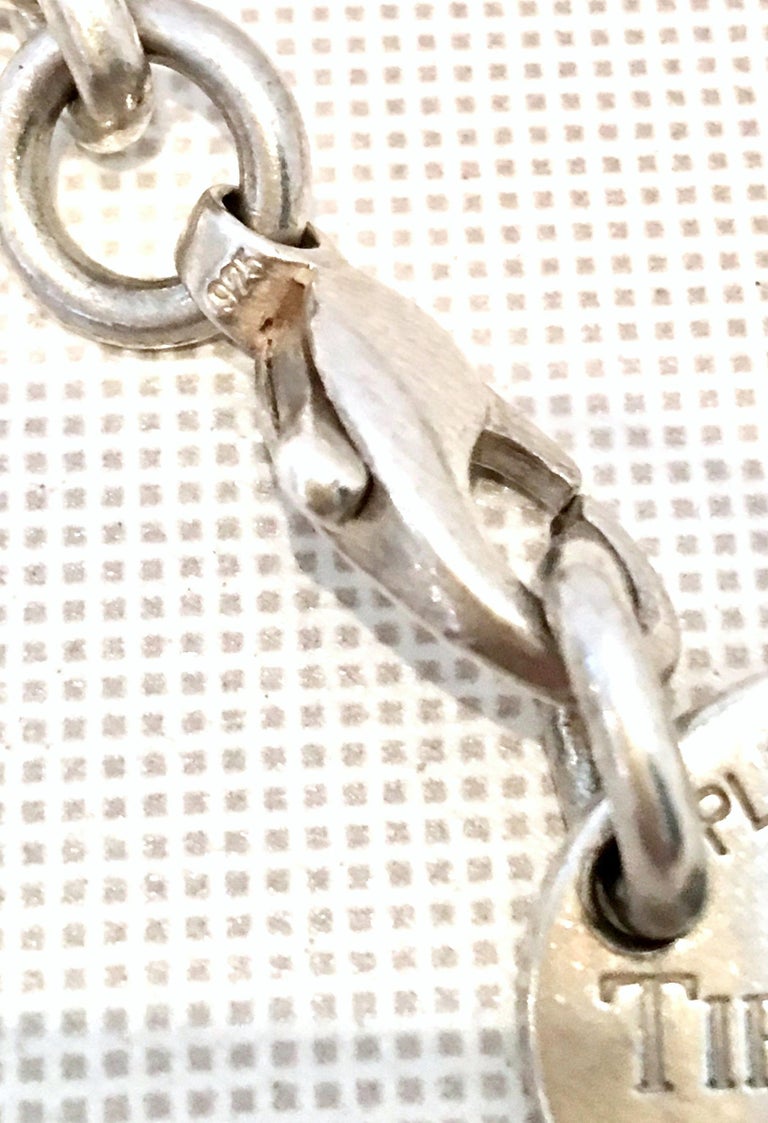 Contemporary Sterling Silver 925 "Dog Tag" Choker Necklace By, Tiffany