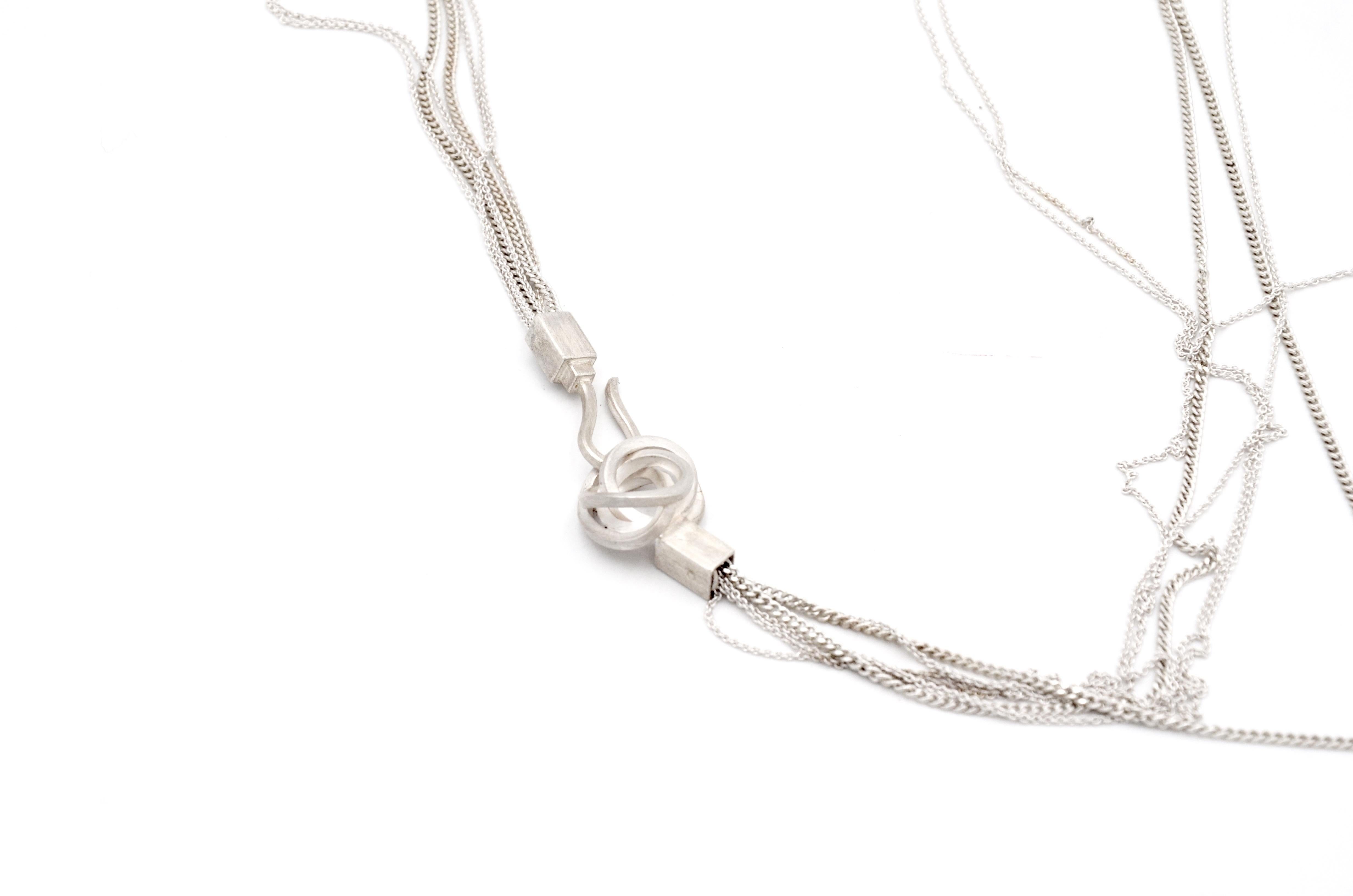 contemporary silver necklaces