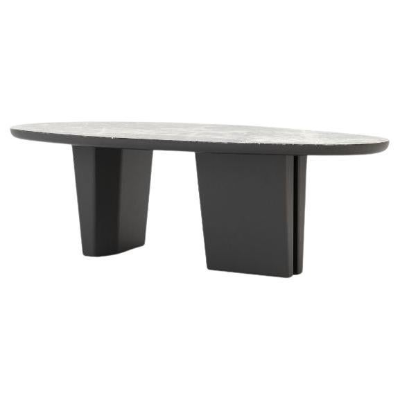 Contemporary Stone Dining Table made with neolith, Handmade by Stylish Club