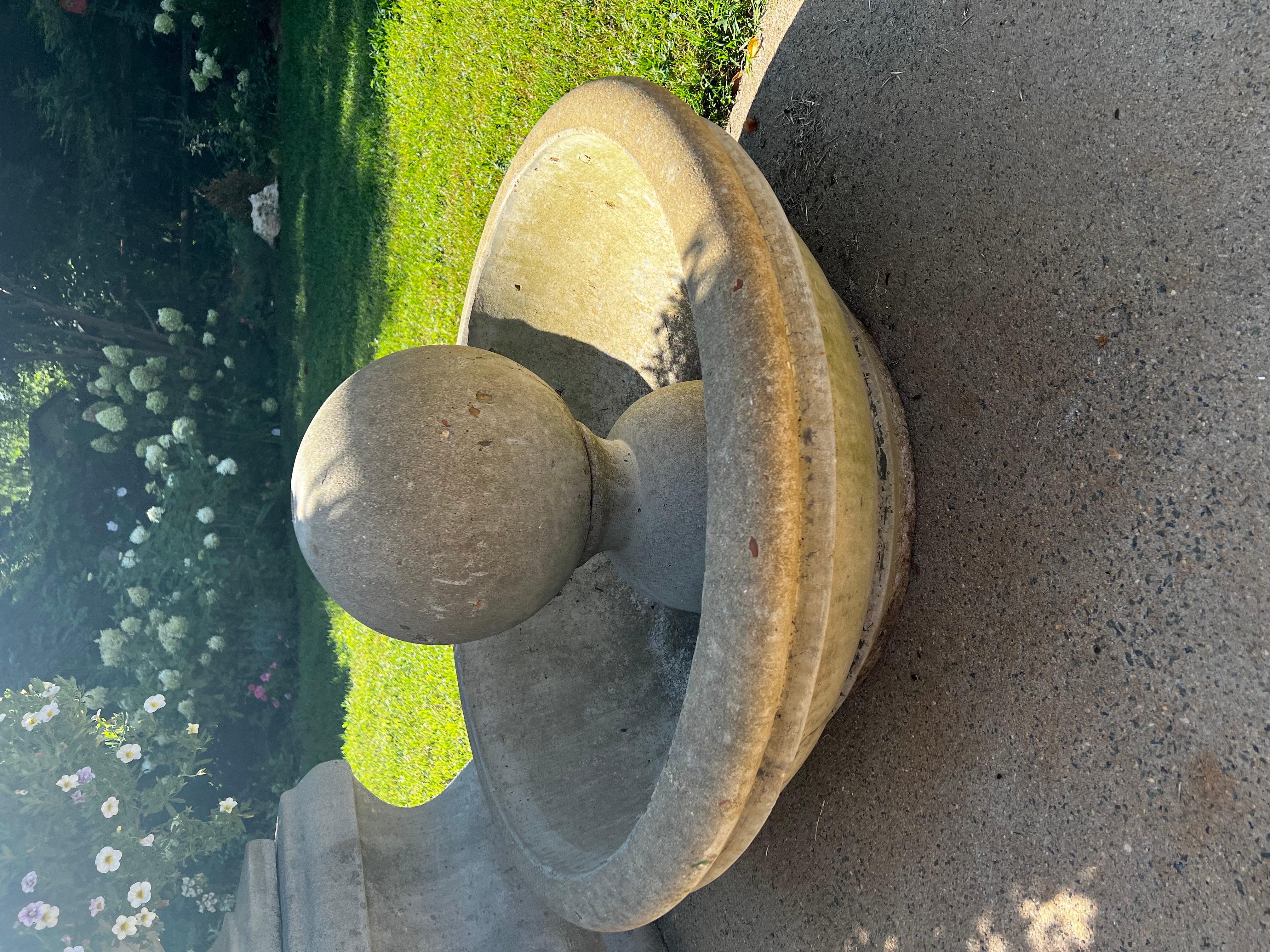 Modern Contemporary Stone Floor Fountain, Sphere Stone Ball