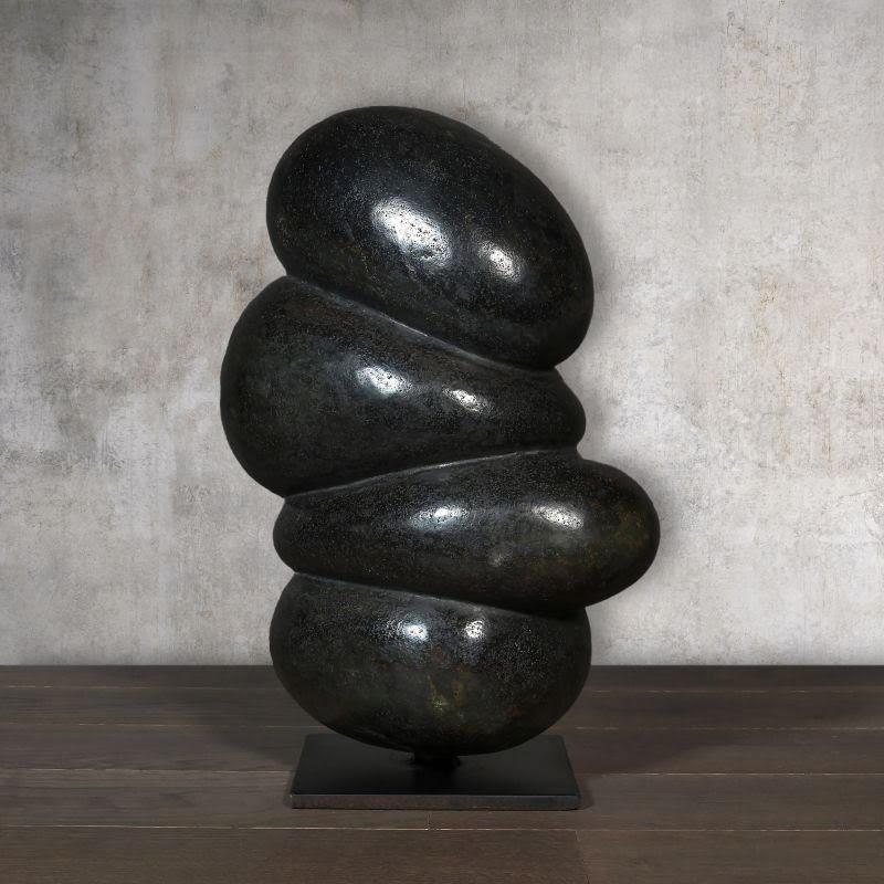Contemporary stone sculpture, 20th century.

Contemporary stone sculpture, unsigned, 20th century.
H: 43cm, W: 29cm, D: 17cm