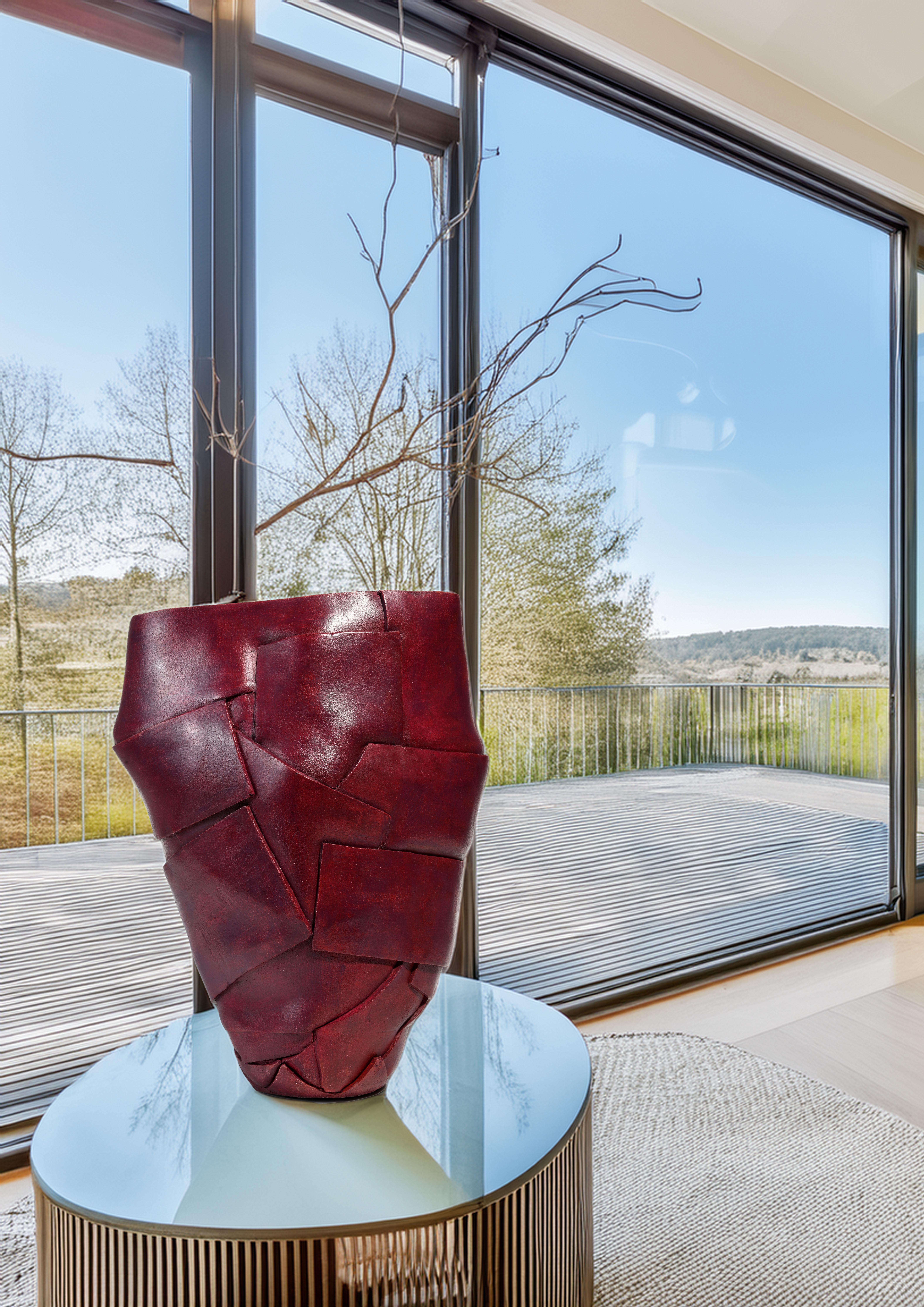 Sculpture contemporaine en céramique de grès d'un artiste français. en vente 2