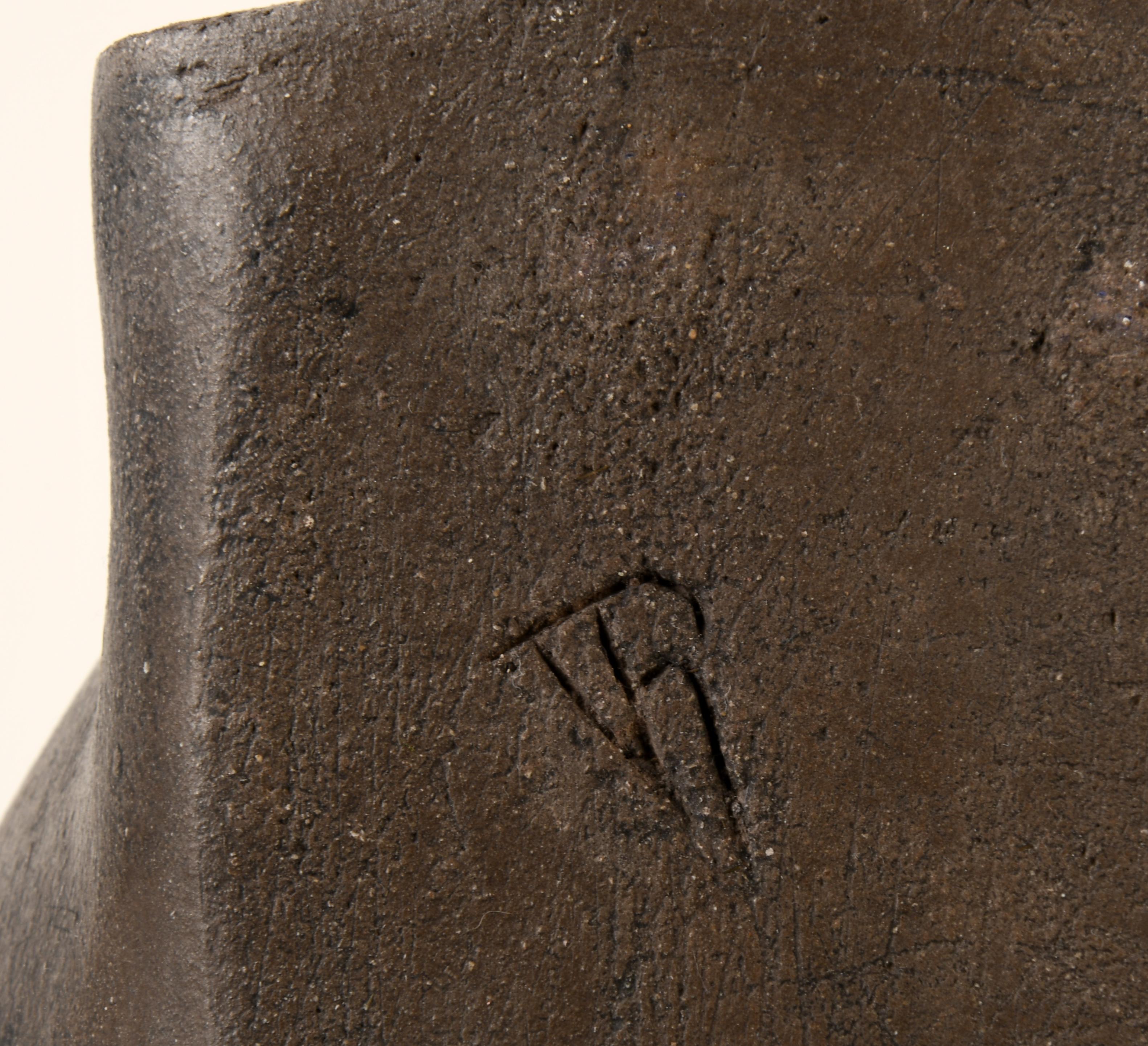 Contemporary stoneware ceramic sculpture by a French artist For Sale 4