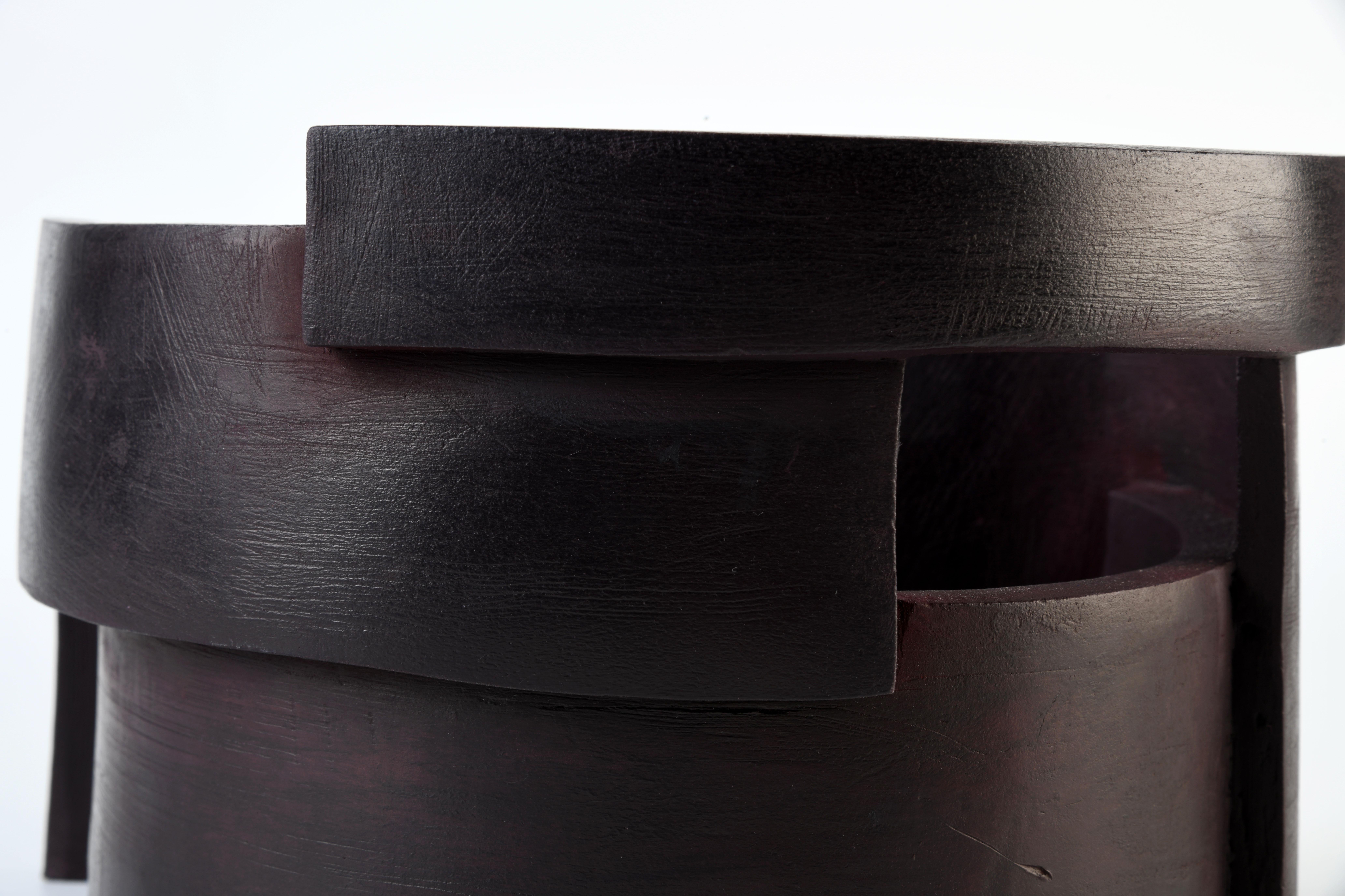 Sculpture contemporaine en céramique de grès d'un artiste français. en vente 3