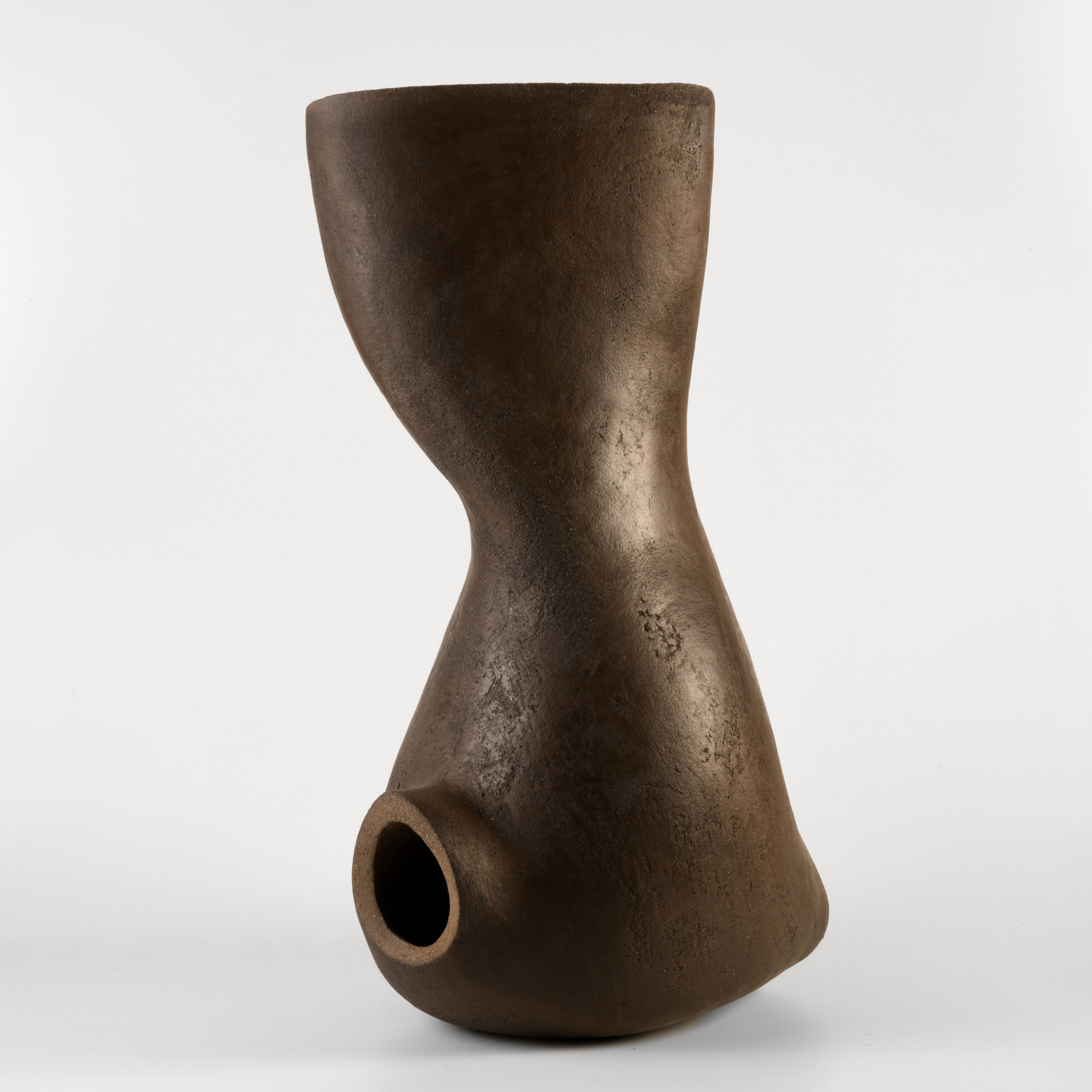 Modern Contemporary stoneware ceramic sculpture by a French artist For Sale