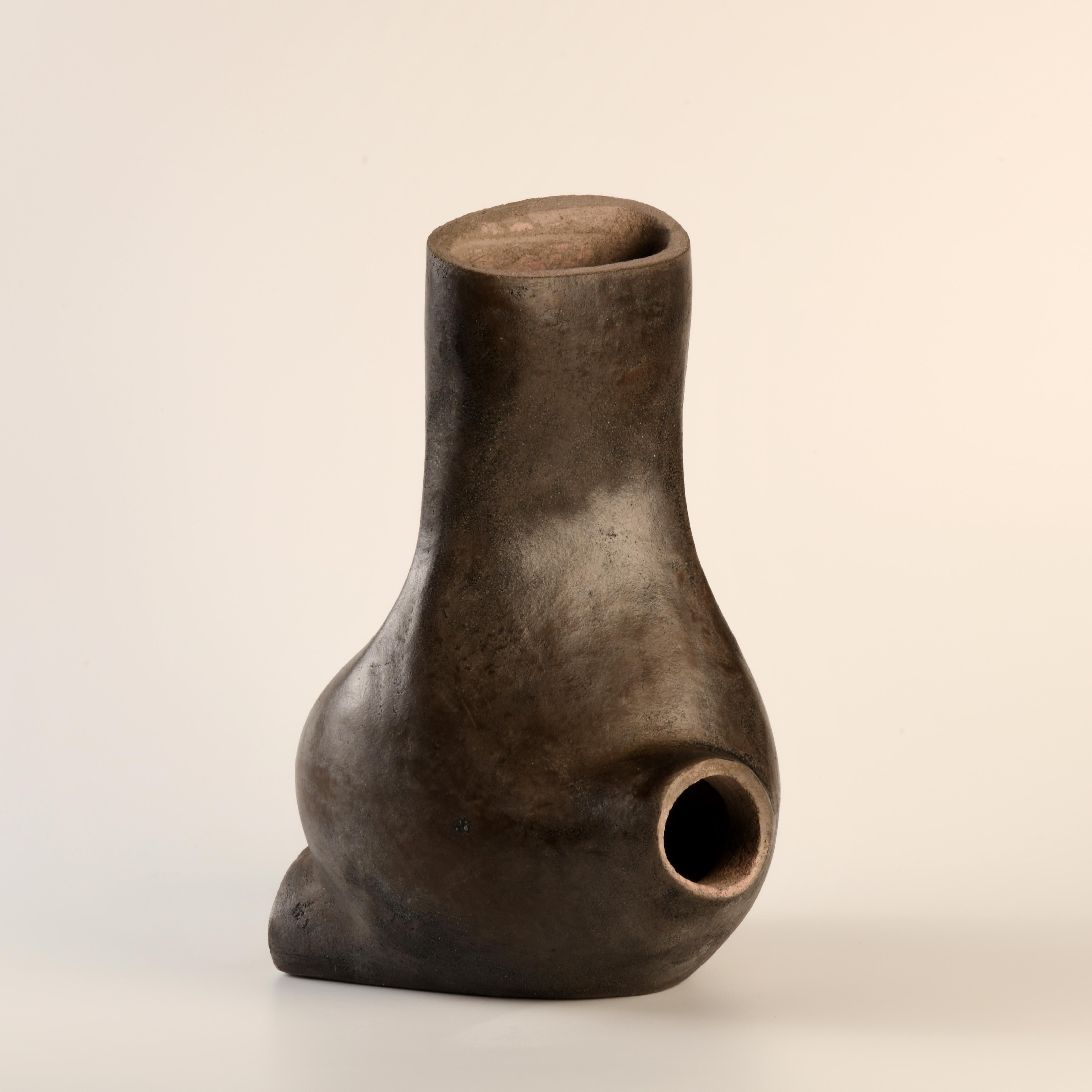 Modern Contemporary stoneware ceramic sculpture by a French artist For Sale