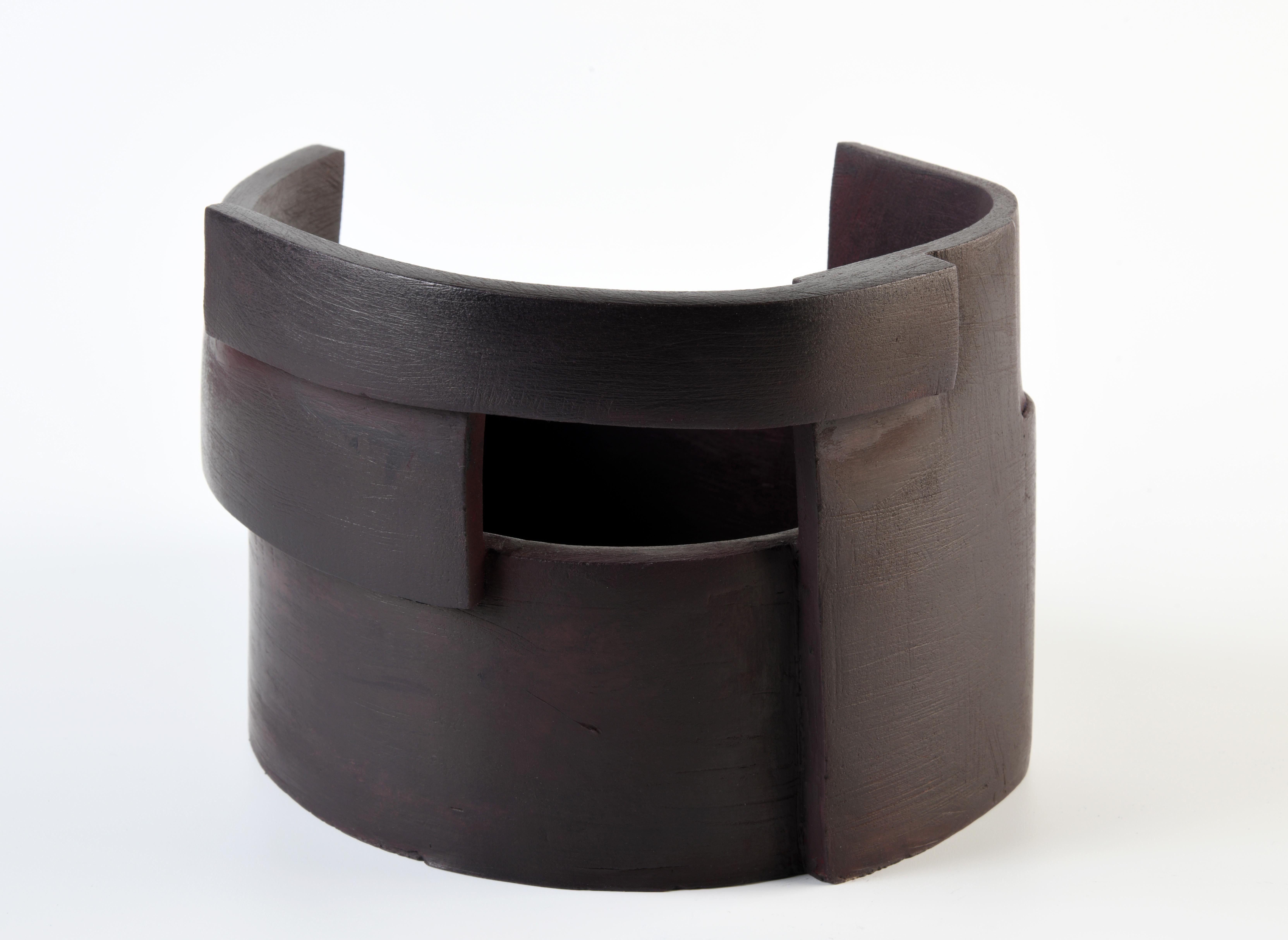 Moderne Sculpture contemporaine en céramique de grès d'un artiste français. en vente
