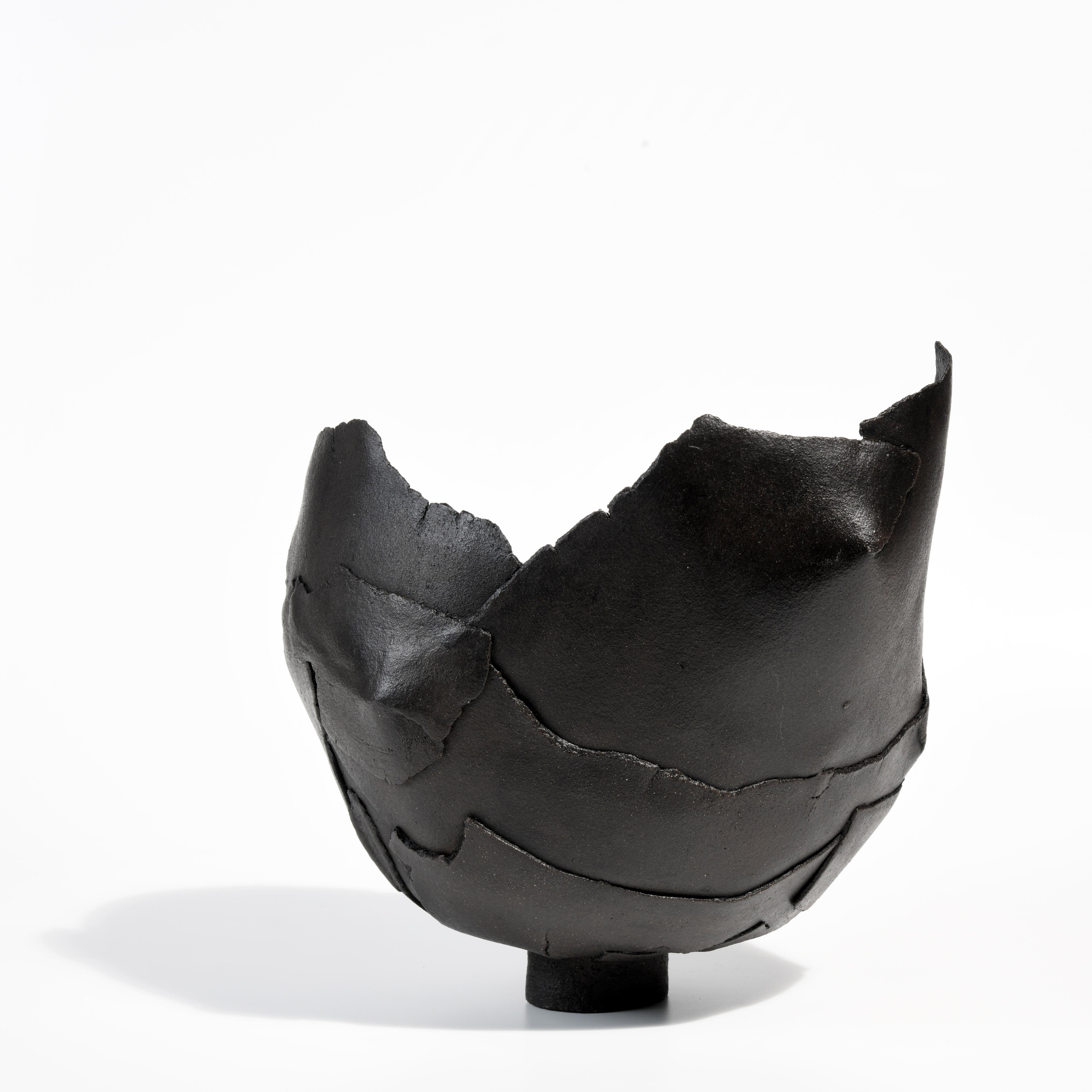 Fired Contemporary stoneware ceramic sculpture by a French artist For Sale