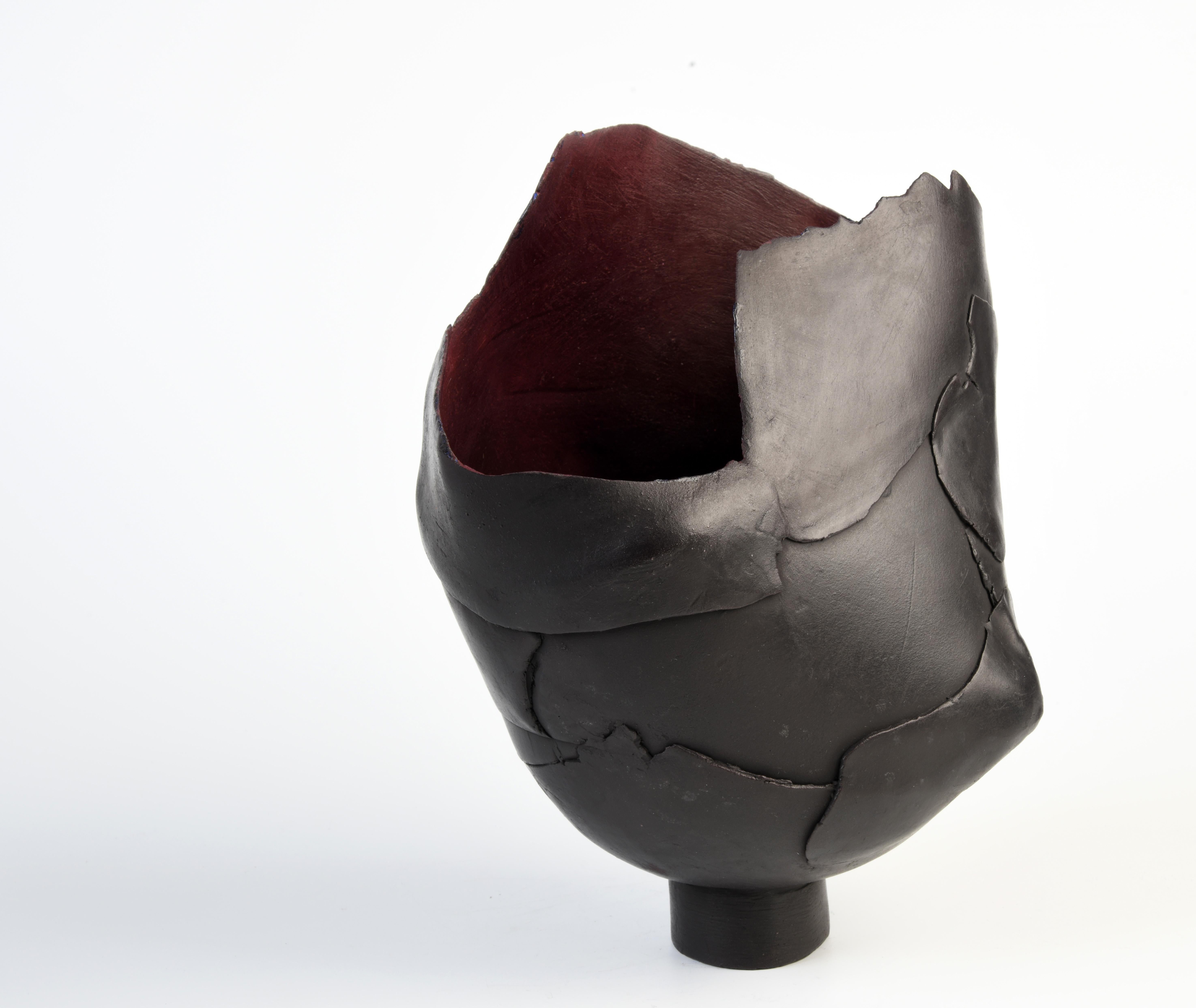 Cuit Sculpture contemporaine en céramique de grès d'un artiste français. en vente