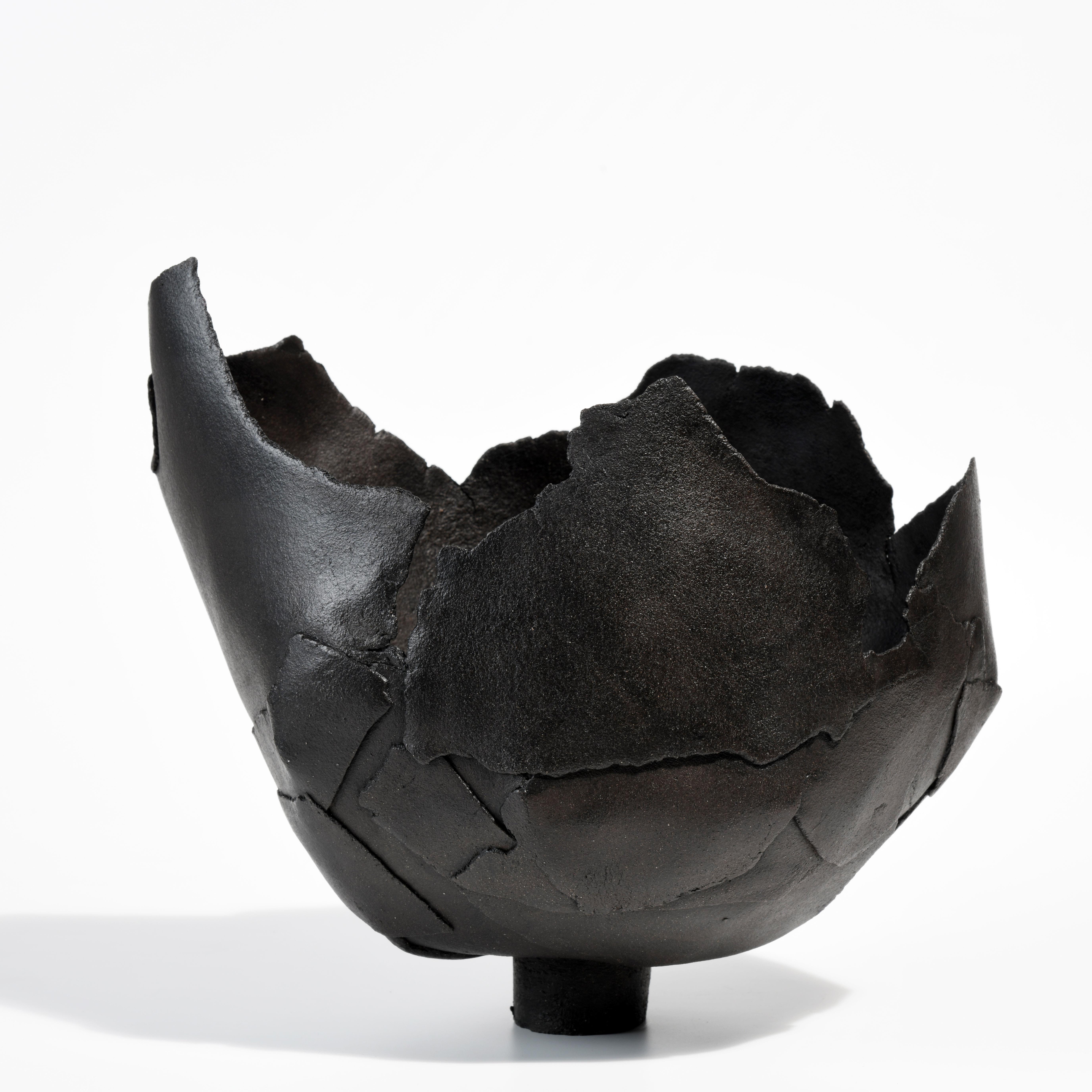 Sandstone Contemporary stoneware ceramic sculpture by a French artist For Sale
