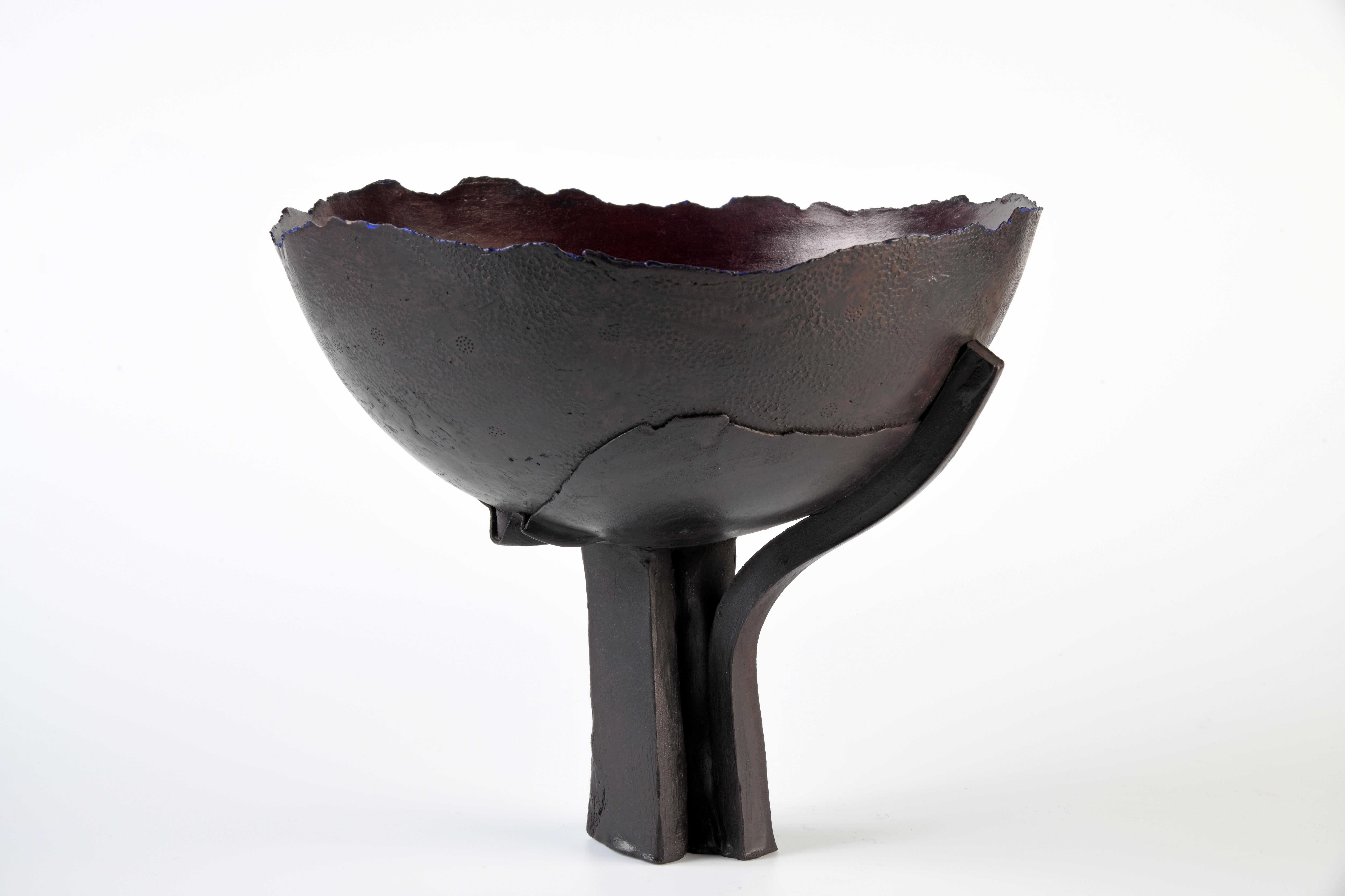XXIe siècle et contemporain Sculpture contemporaine en céramique de grès d'un artiste français. en vente