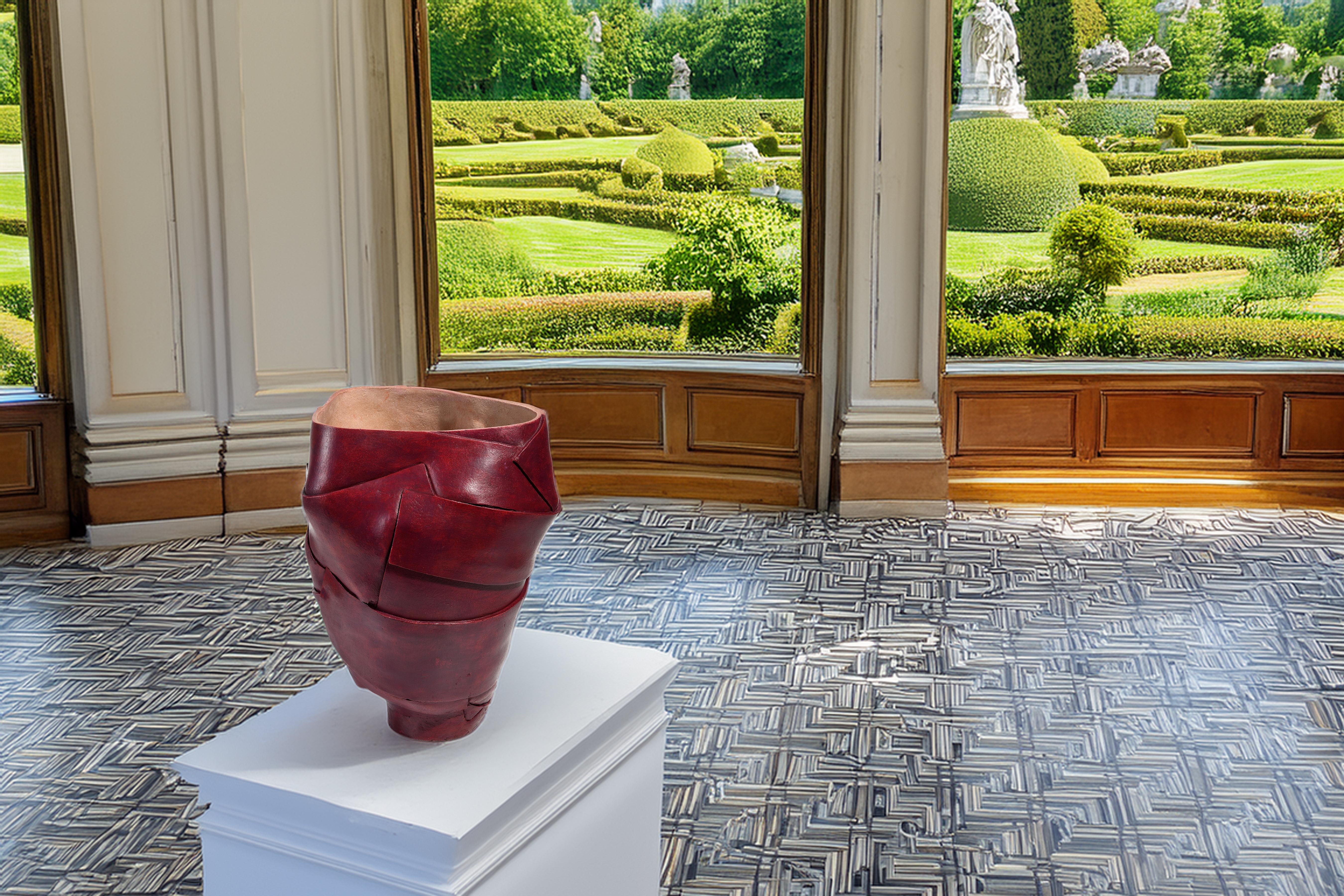 Grès Sculpture contemporaine en céramique de grès d'un artiste français. en vente