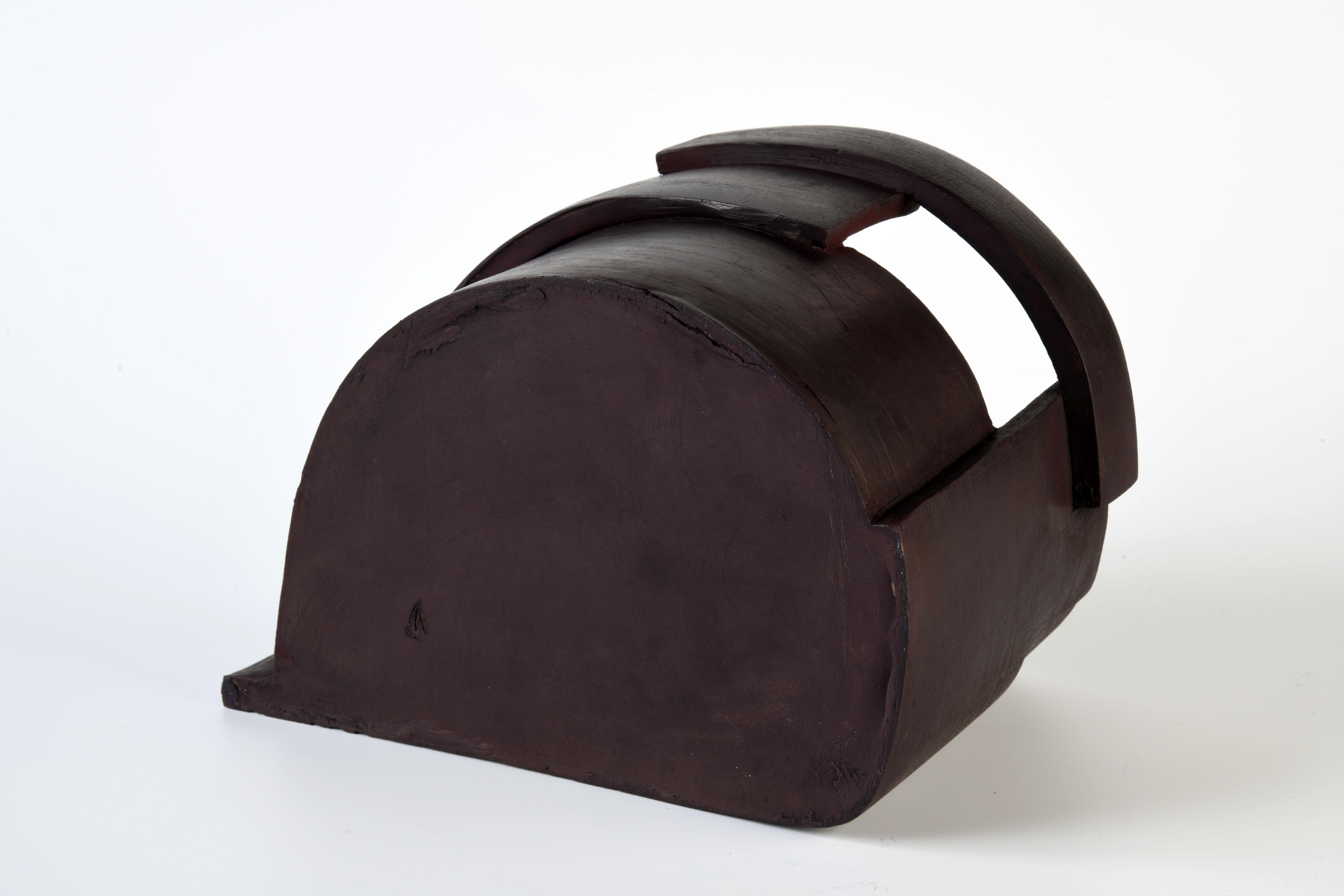 Sculpture contemporaine en céramique de grès d'un artiste français. en vente 1