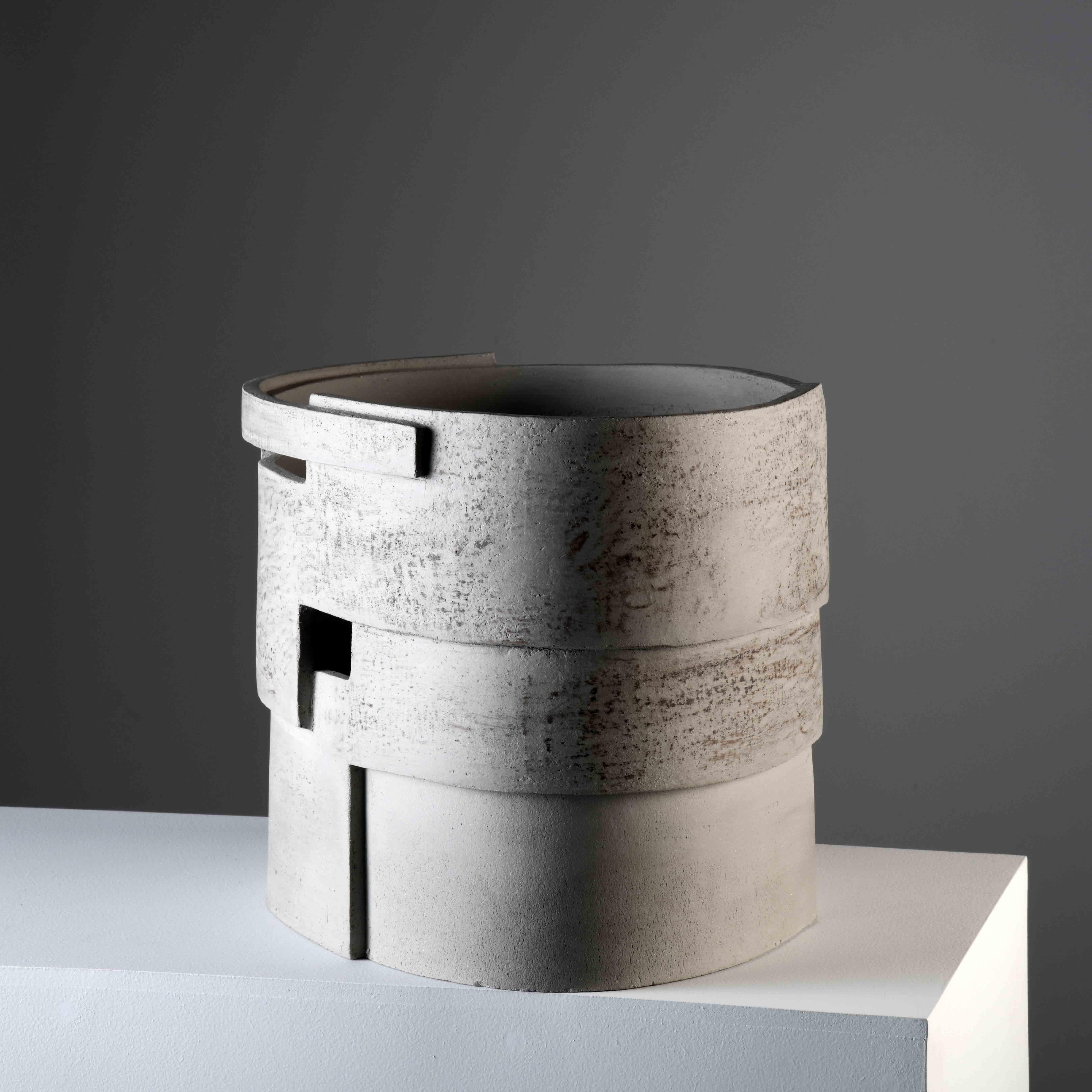 Modern Contemporary stoneware sculpture by a French artist For Sale