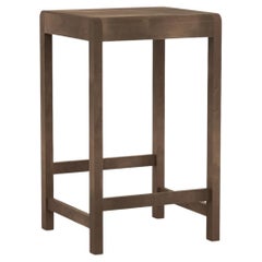 Contemporary Stool '01' by FRAMA, Dark Brown Birch, Seat H.65