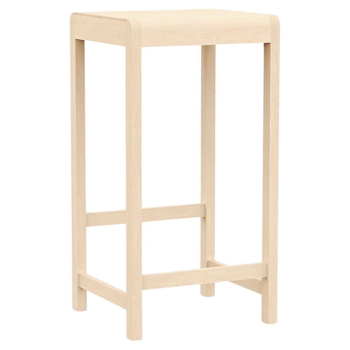 Contemporary Stool '01' by FRAMA, Natural Birch, Seat H.76