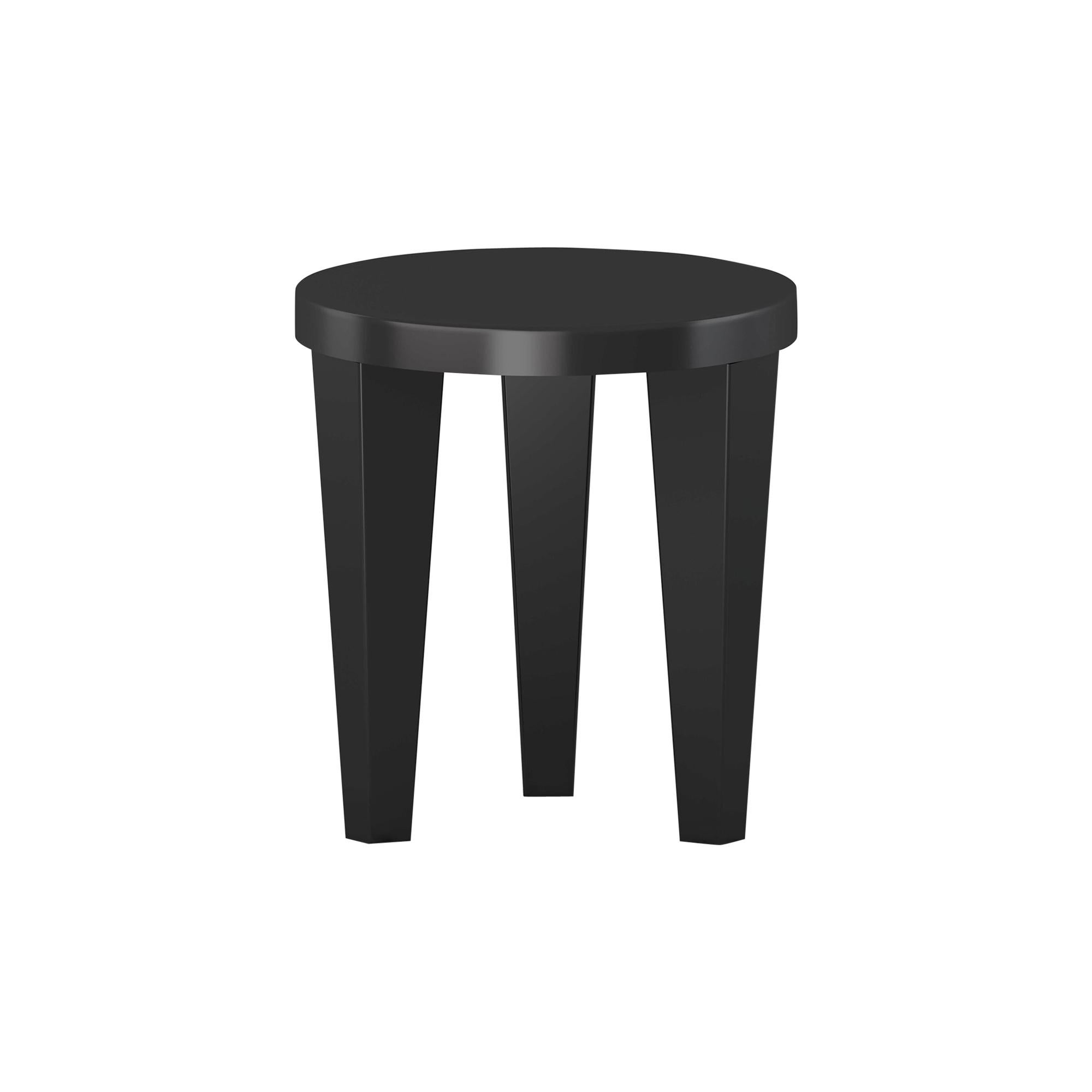 Contemporary Stool Black Bob by Chapel Petrassi For Sale