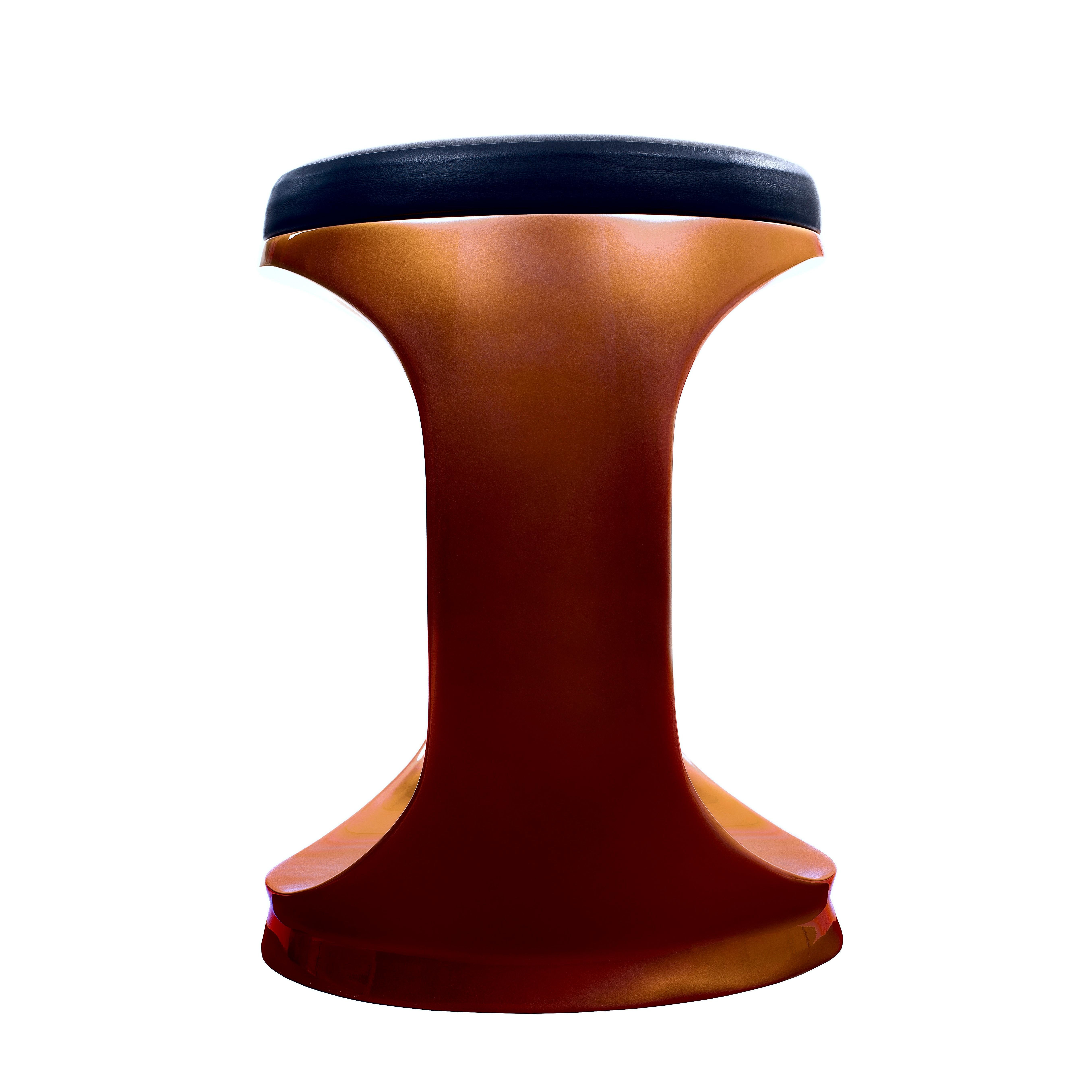 italien Tabouret Contemporary made in Italy Signet Ring Copper, Pouf Seat en vente