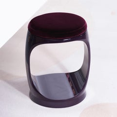 Aubergine Designer Stool by Cyril Rumpler Signet Ring