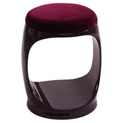 Tabouret Contemporary by Cyril Rumpler Signet Ring, Pouf Sièges Aubergine