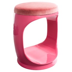 Sgabello contemporaneo di Cyril Rumpler Signet Ring, Pouf Sedute Rosa