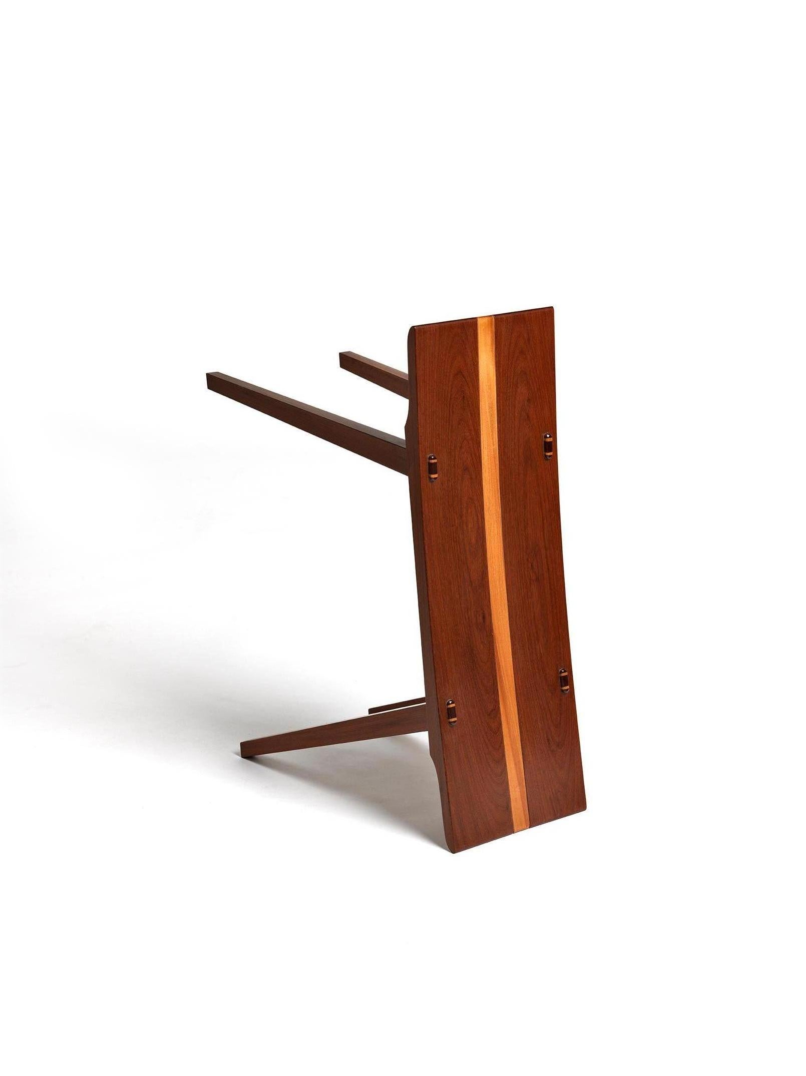 Woodwork Stool Handcrafted in Brazilian Hardwood by Ricardo Graham Ferreira For Sale