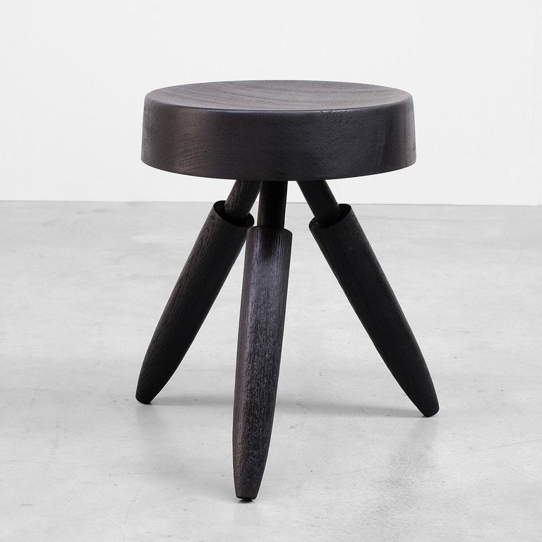 Contemporary Stool In Burnet Walnut - Senufo Tabouret by Arno Declercq

Material: Burned and waxed African walnut and Oak

Dimensions: 
34 cm W x 34 cm D x 45 cm H
13” W x 13” D x 18” H

Made by hand, in Belgium.

Arno Declercq
Belgian