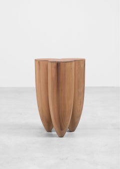 Contemporary Stool in Walnut, Senufo by Arno Declercq