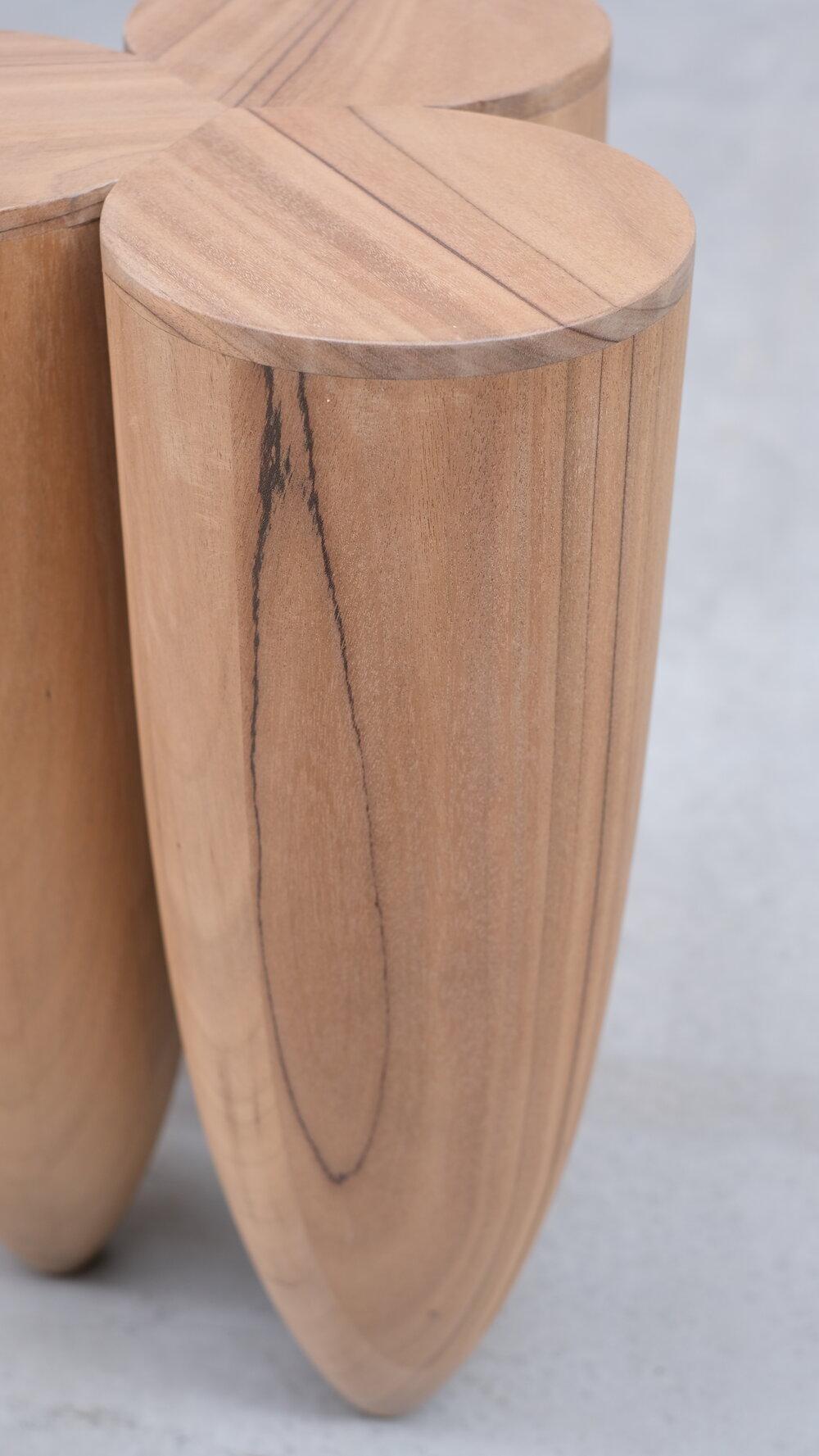 Contemporary Stool in Walnut, Senufo by Arno Declercq In New Condition For Sale In Warsaw, PL
