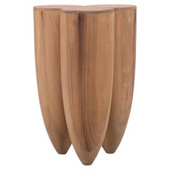 Contemporary Stool in Walnut, Senufo by Arno Declercq