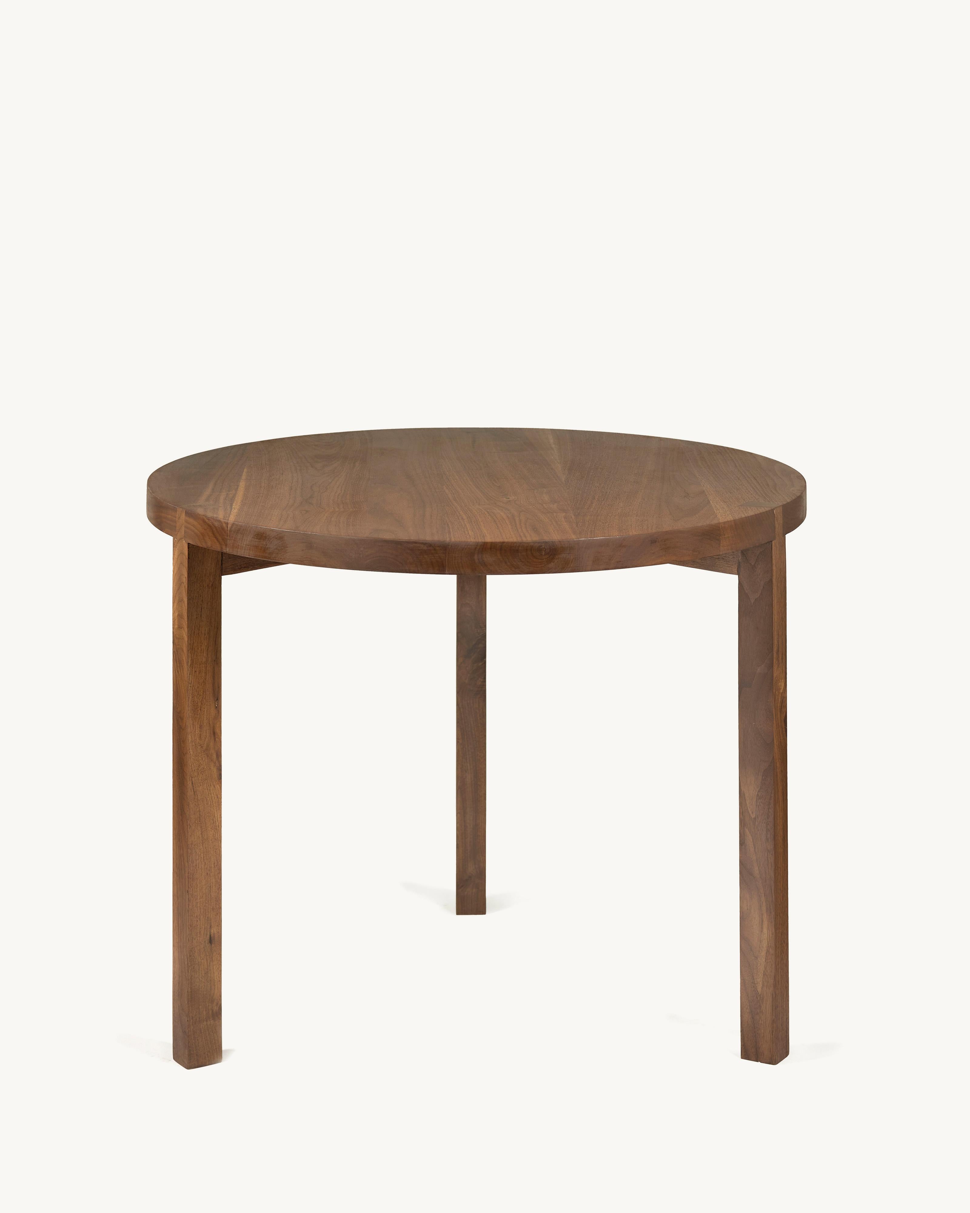 Contemporary Stool in Walnut 'Solid' by Atelier 365 x Valerie Objects For Sale 2