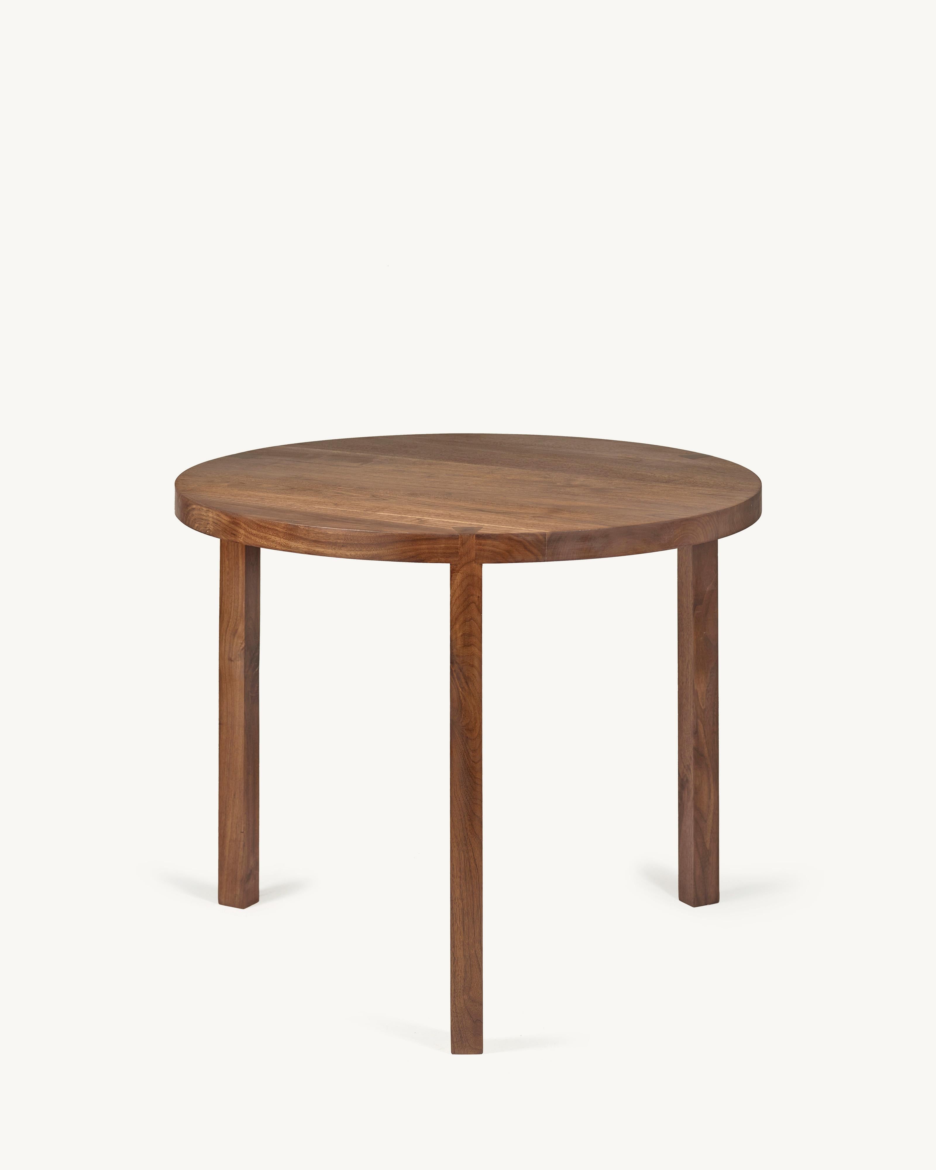 Contemporary Stool in Walnut 'Solid' by Atelier 365 x Valerie Objects For Sale 3