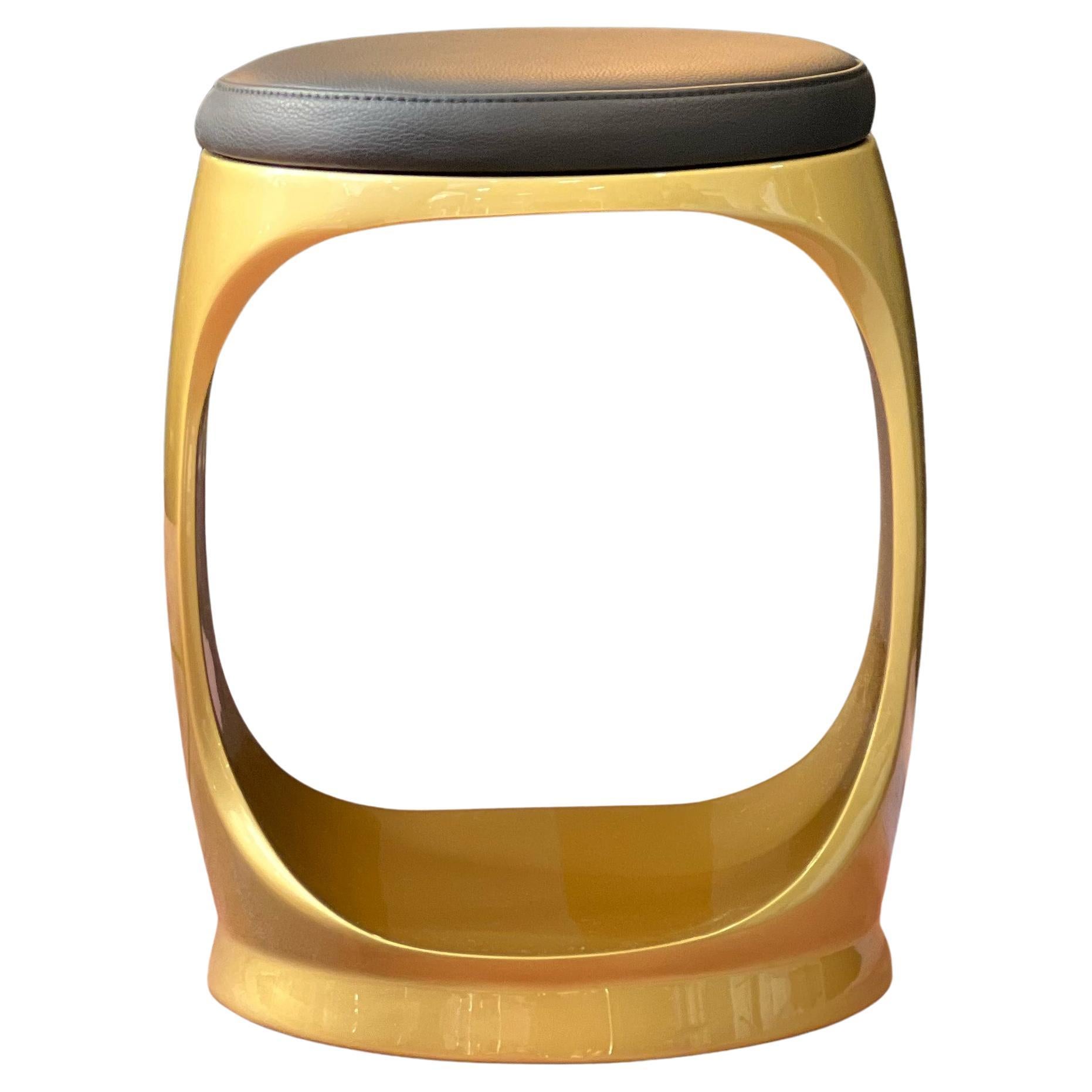 Tabouret Contemporary made in Italy Signet Ring Gold, Pouf Seat