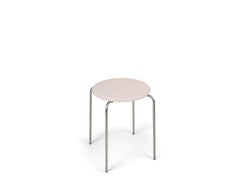 Contemporary Stool 'Petit Rond' Troels Grum-Schwensen X FRAMA, Steel and Leather