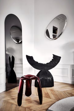 Contemporary Stool 'Plopp' by Zieta, Standard Size, Rubin Red