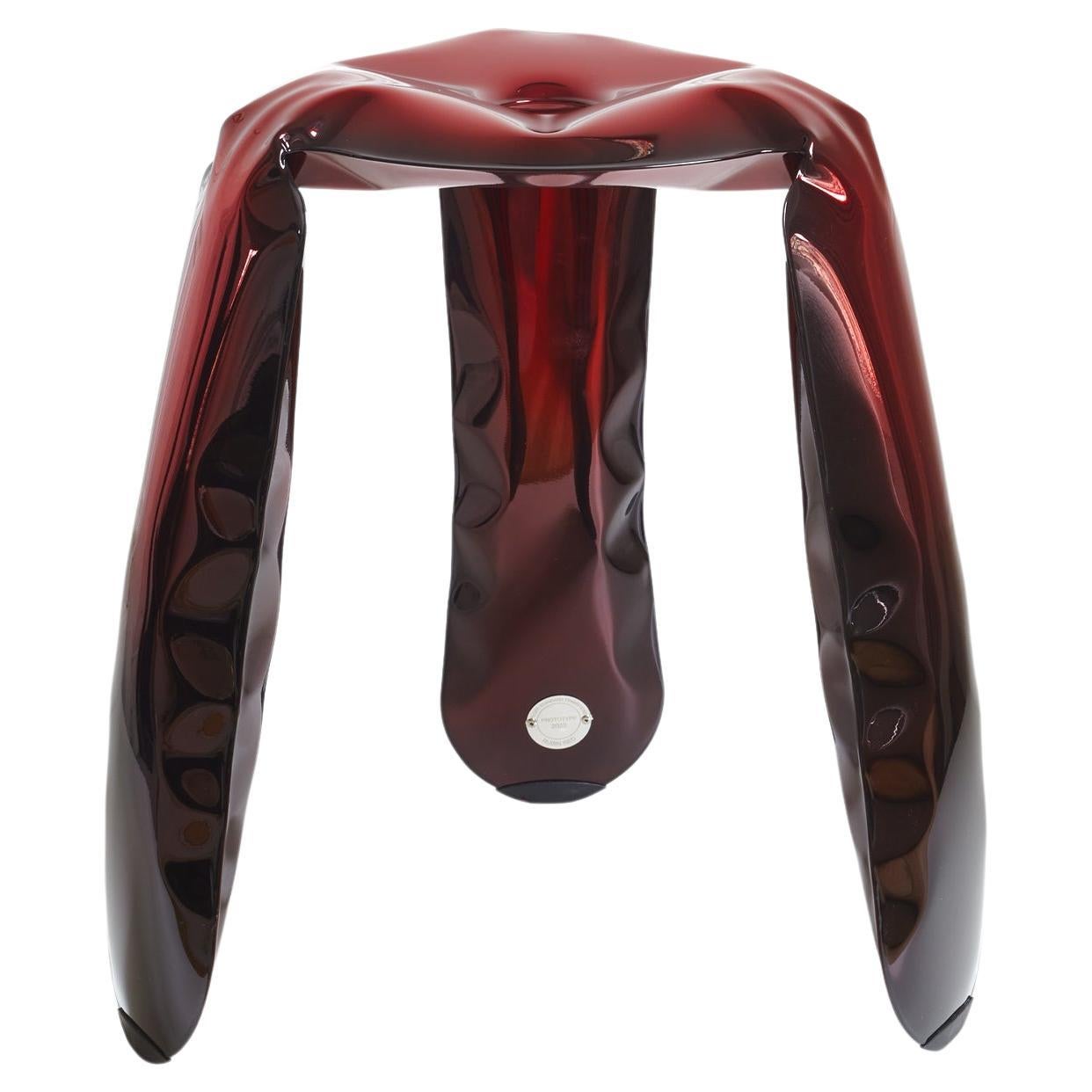 Contemporary Stool 'Plopp' by Zieta, Standard Size, Rubin Red For Sale