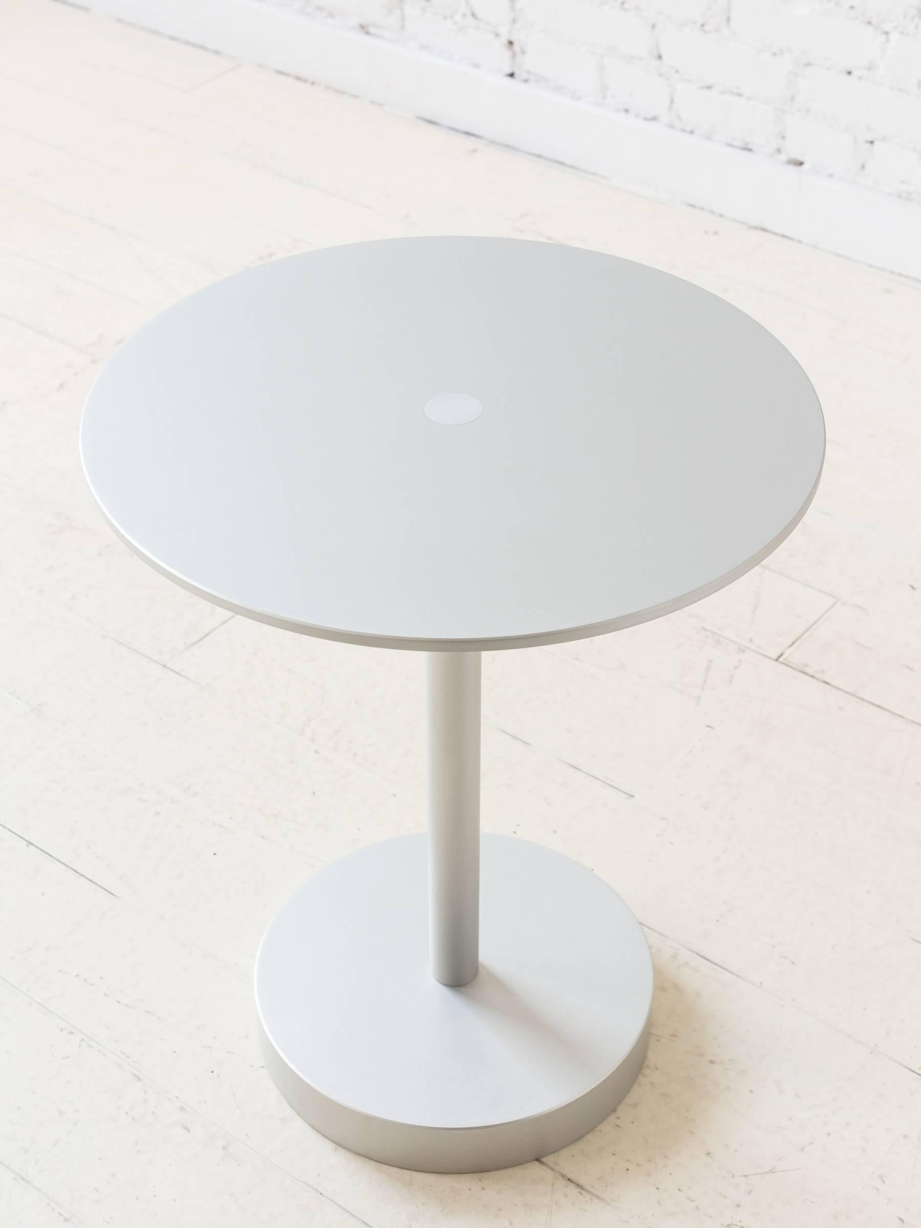 Contemporary Strata Side Table in Anodized Aluminum by Fort Standard, in Stock In New Condition For Sale In Brooklyn, NY