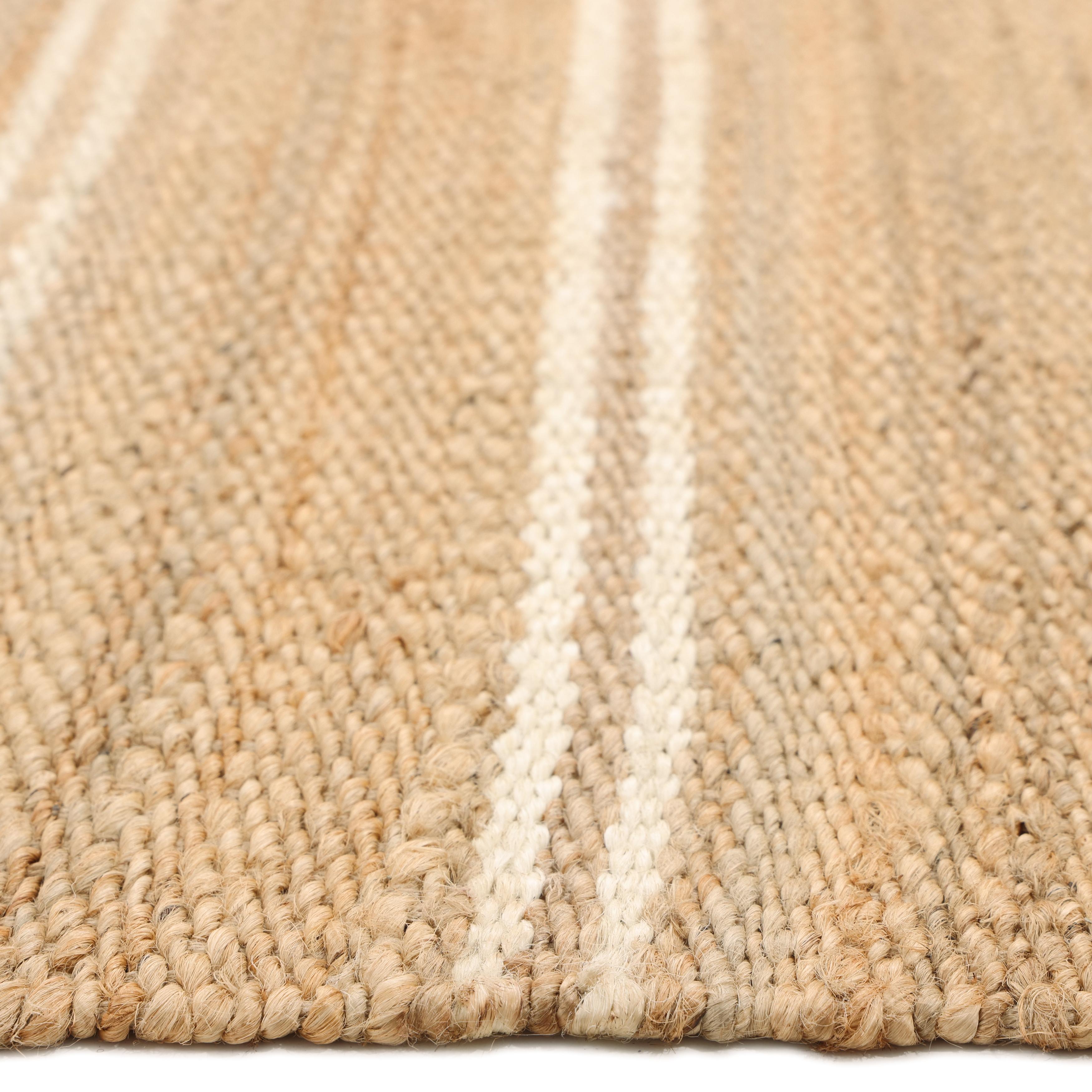 Contemporary Striped Hand Made Brown Area Rug 3' 0